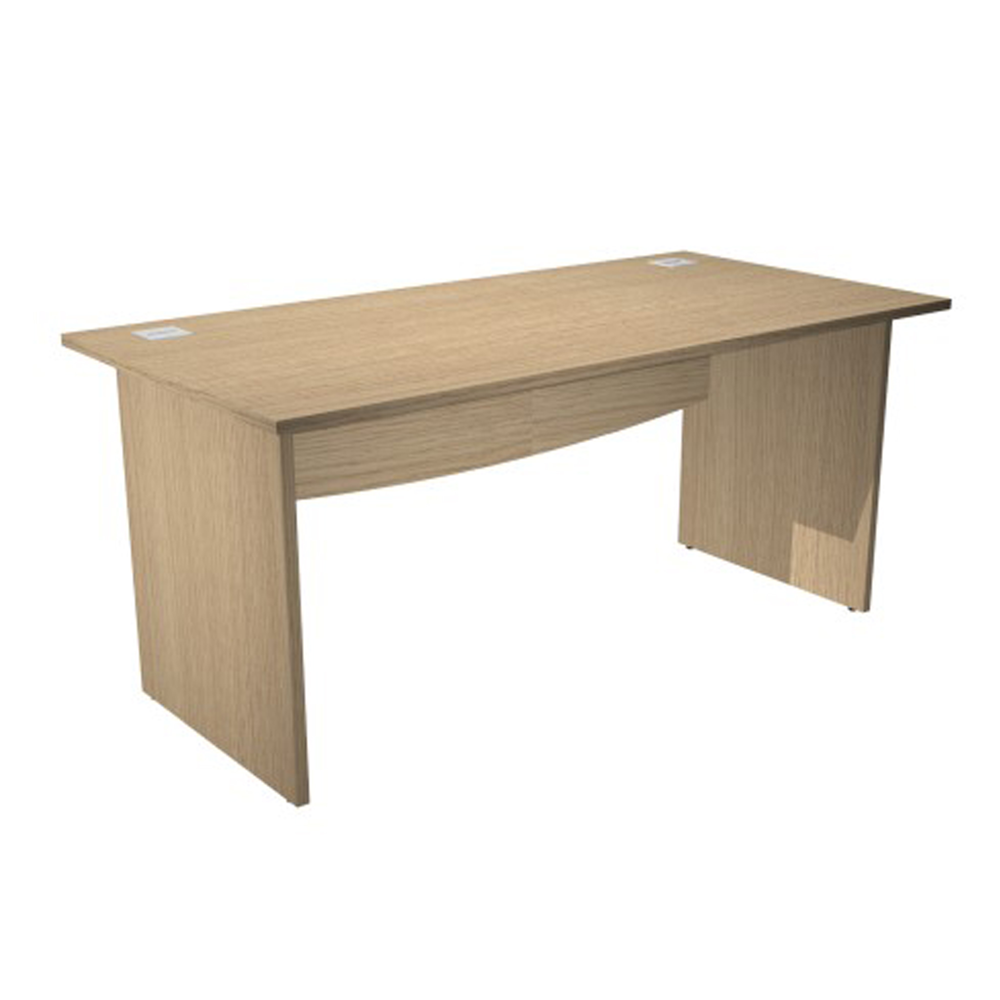 Scrivania Operativa Agorà Basic - fianchi melaminico - 140 x 80 x H 73 cm - rovere