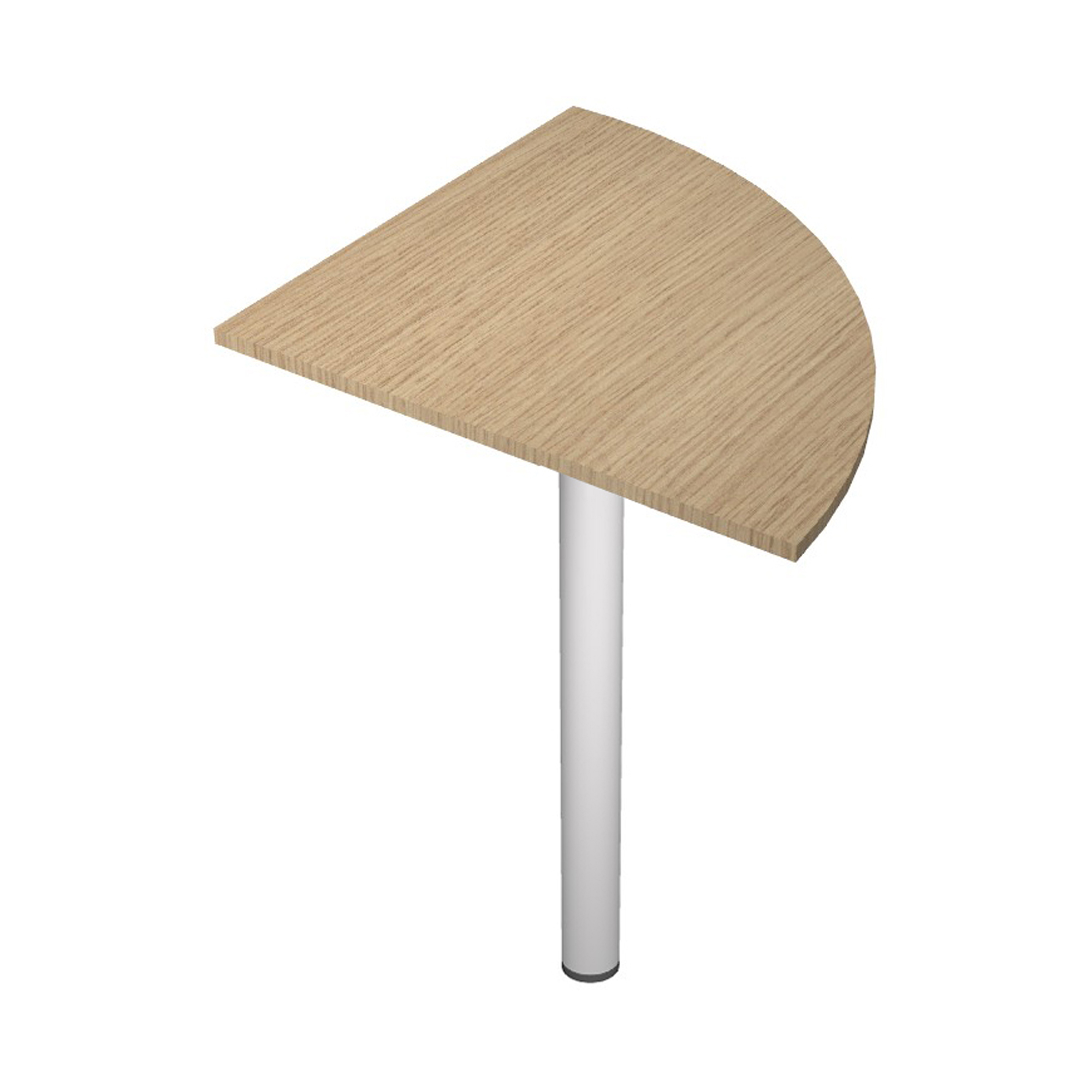 Angolare 90 AgorA' Basic - gamba + supporto - per scrivanie - 80 x 80 cm - rovere - Artexport