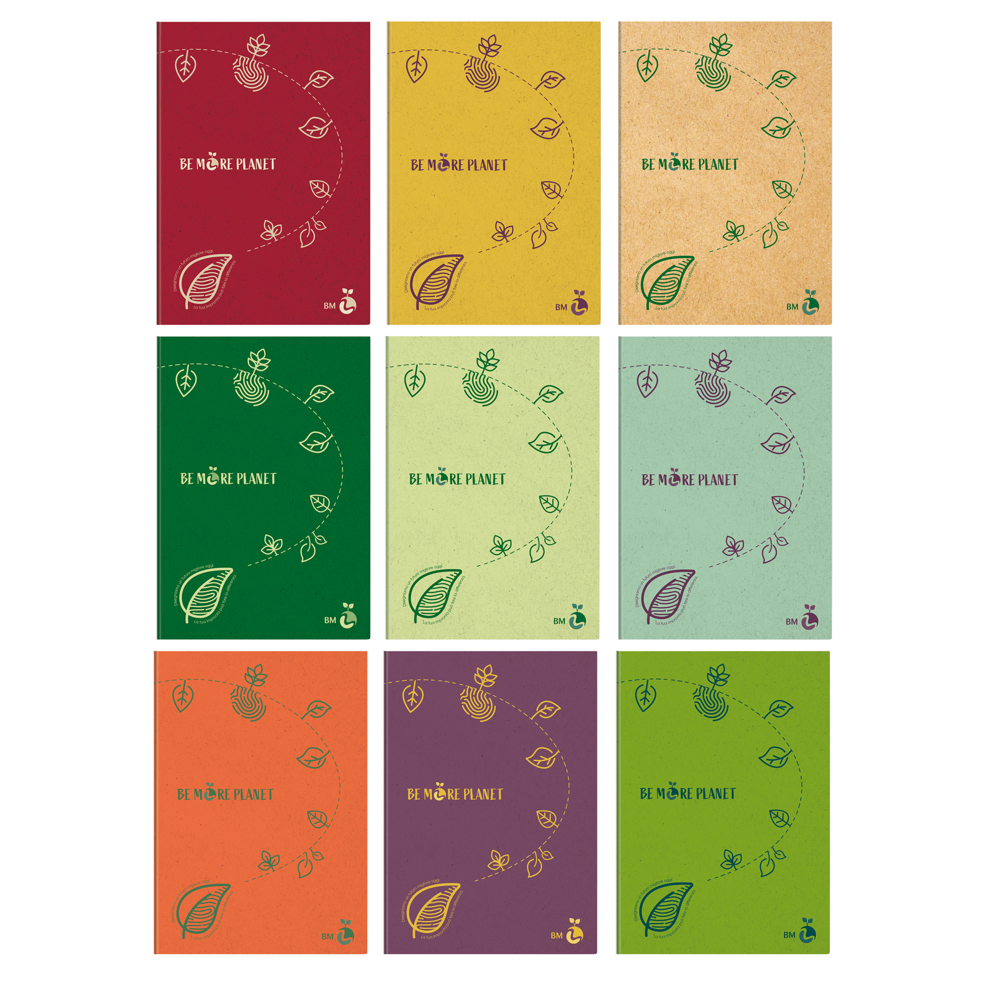 Maxiquaderno Be More Planet - A4 - 4 mm - 38 fogli - 80gr - BM