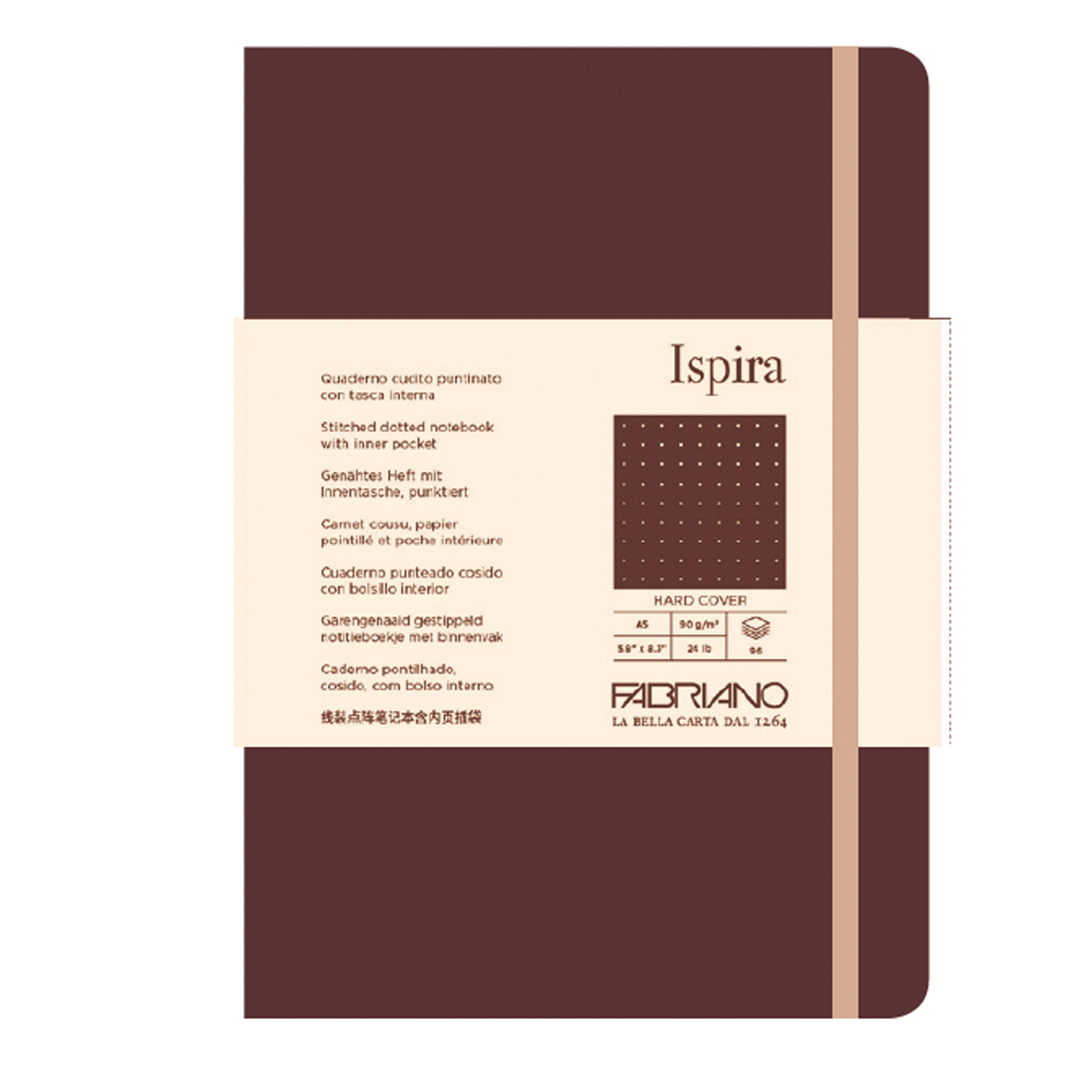 Taccuino Ispira - con elastico - copertina rigida …