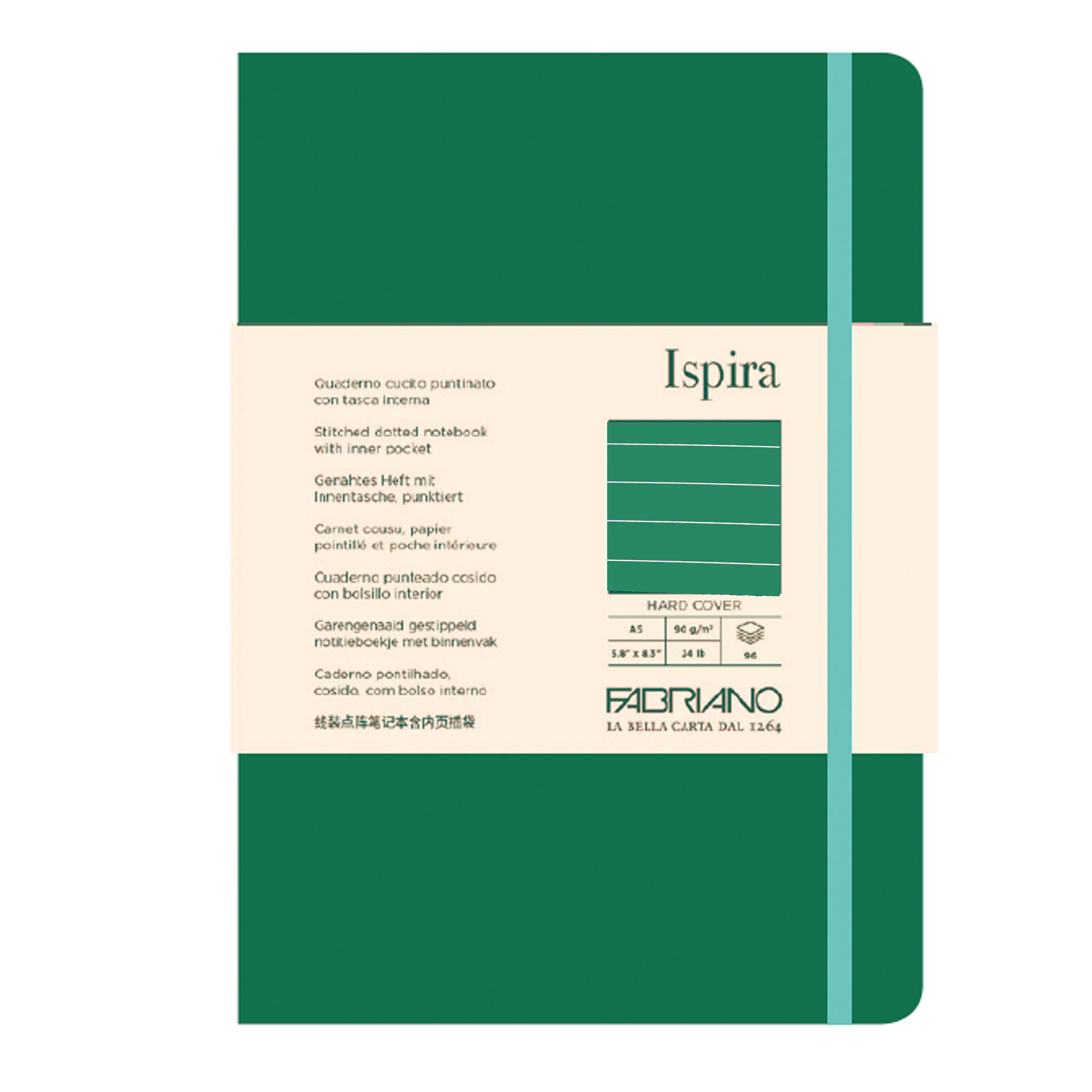 Taccuino Ispira - con elastico - copertina rigida …