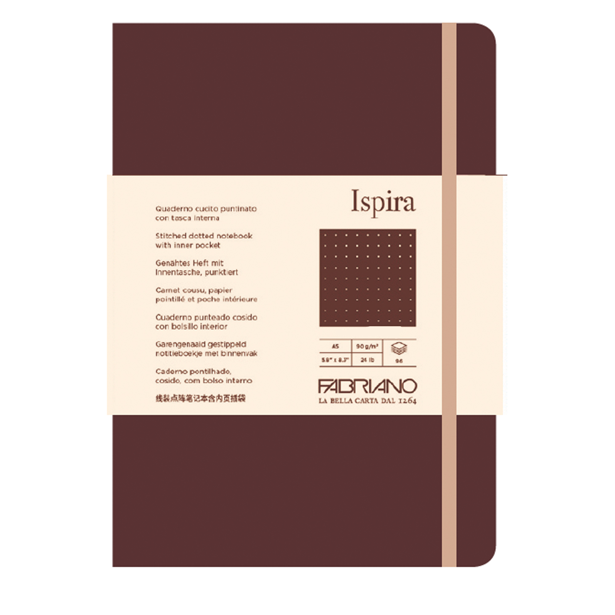 Taccuino Ispira - con elastico - copertina flessibile …