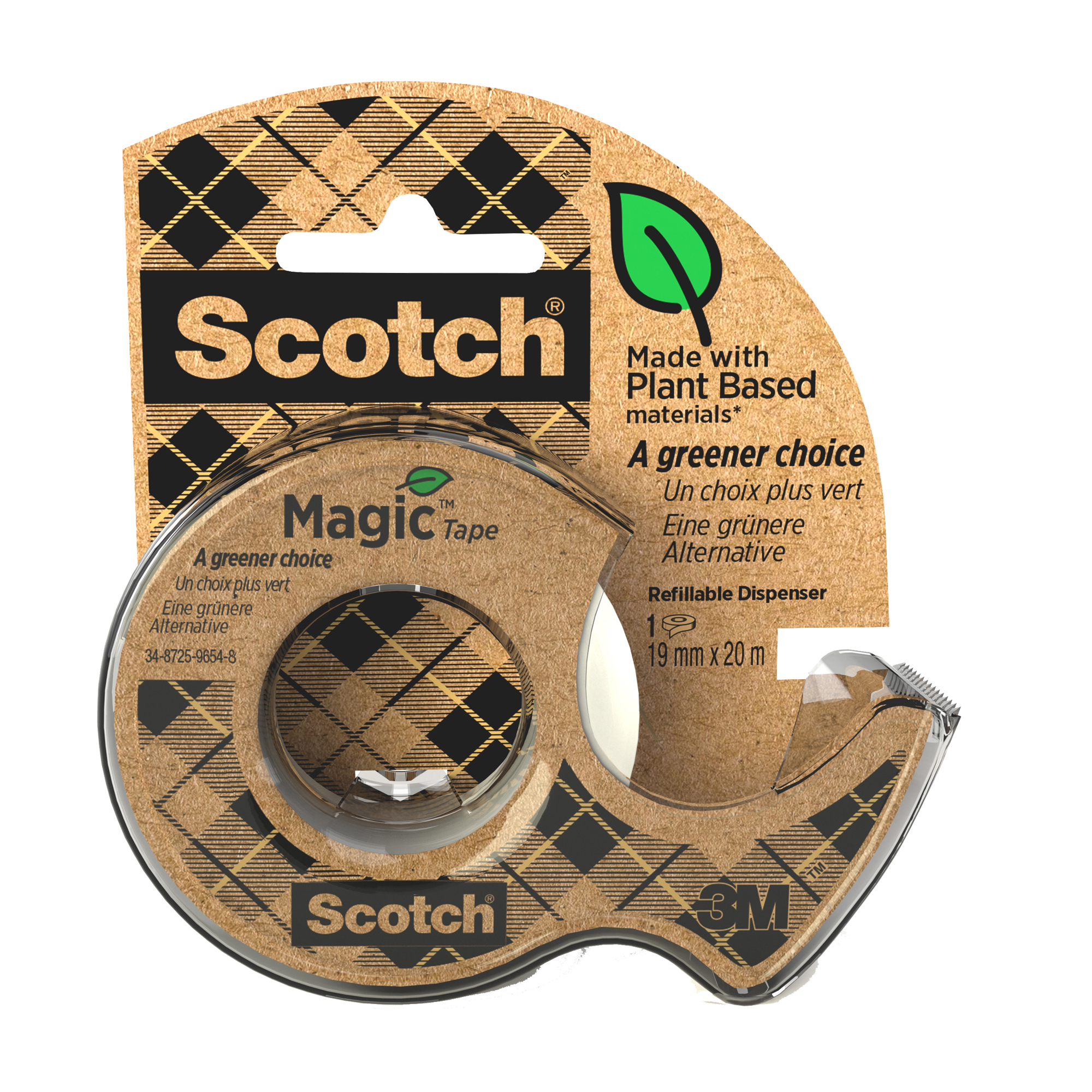Nastro adesivo in chiocciola Magic 900 - 19 mm x 20 m - acrilico - trasparente - Scotch
