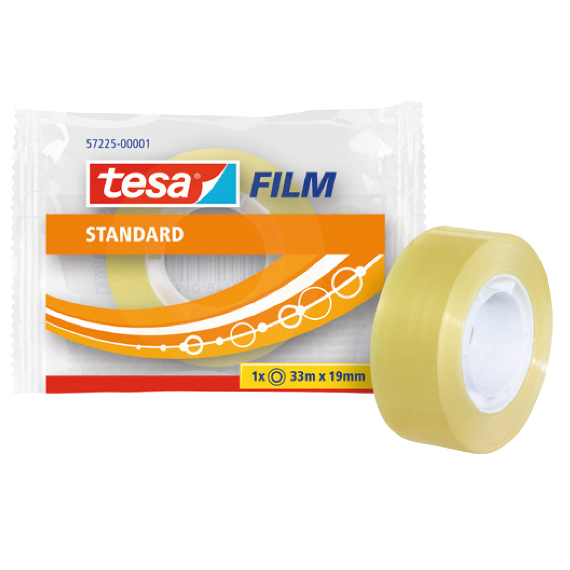 Nastro adesivo Tesafilm - confezionato singolarmente - 19 mm x 33 m - PP - trasparente - Tesa