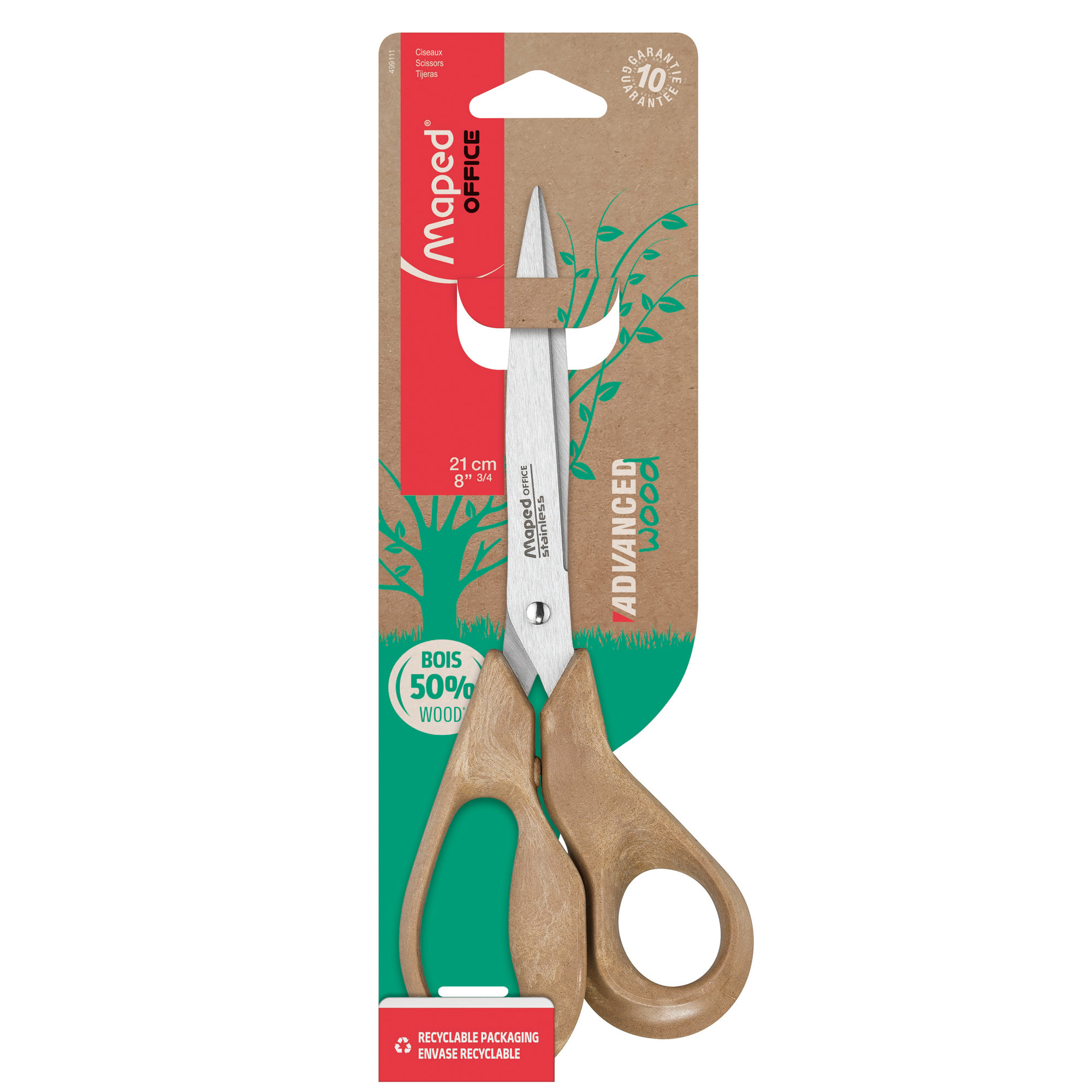 Forbici Advanced Wood - asimmetriche - 21 cm …