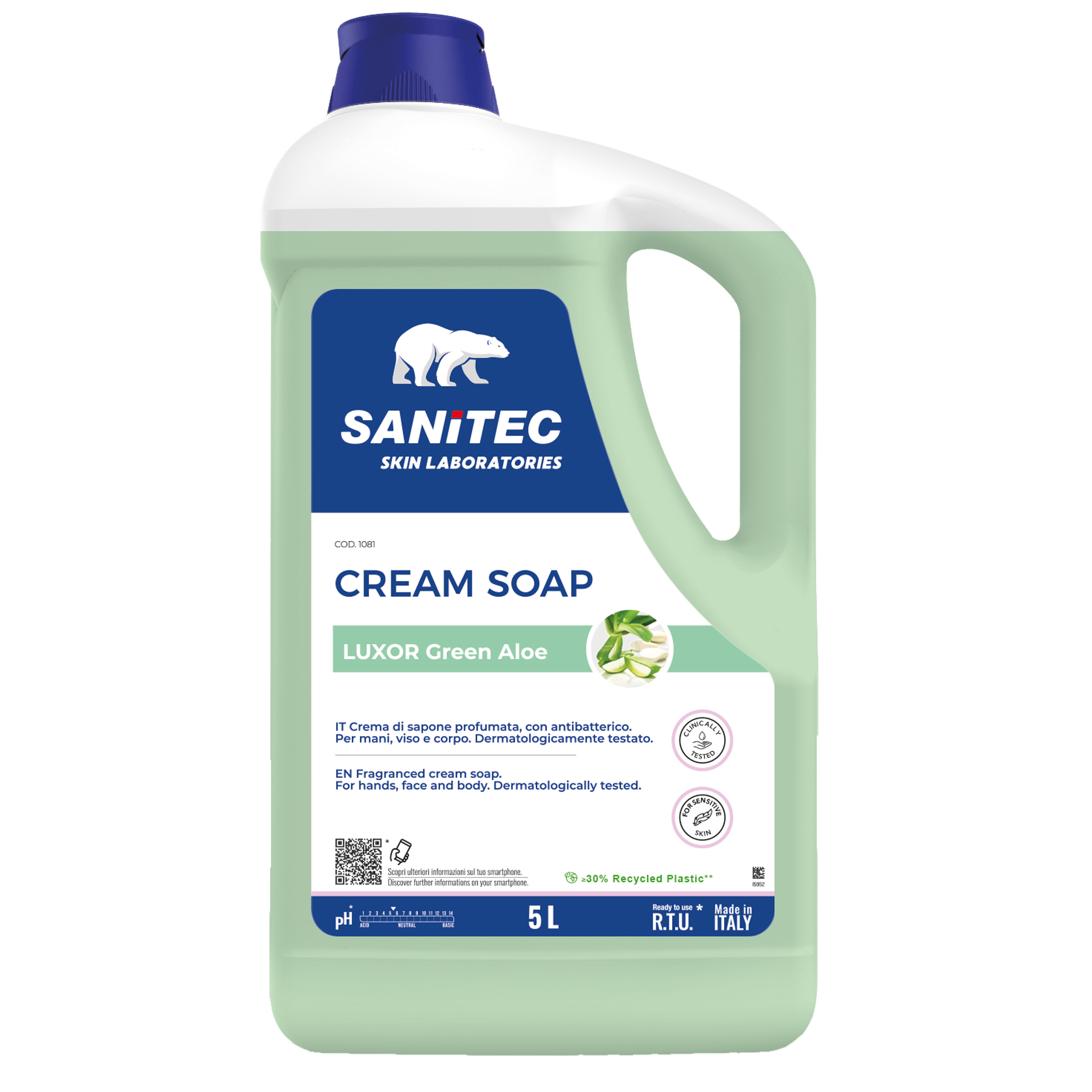 Crema di sapone Luxor Green - tanica 5 …