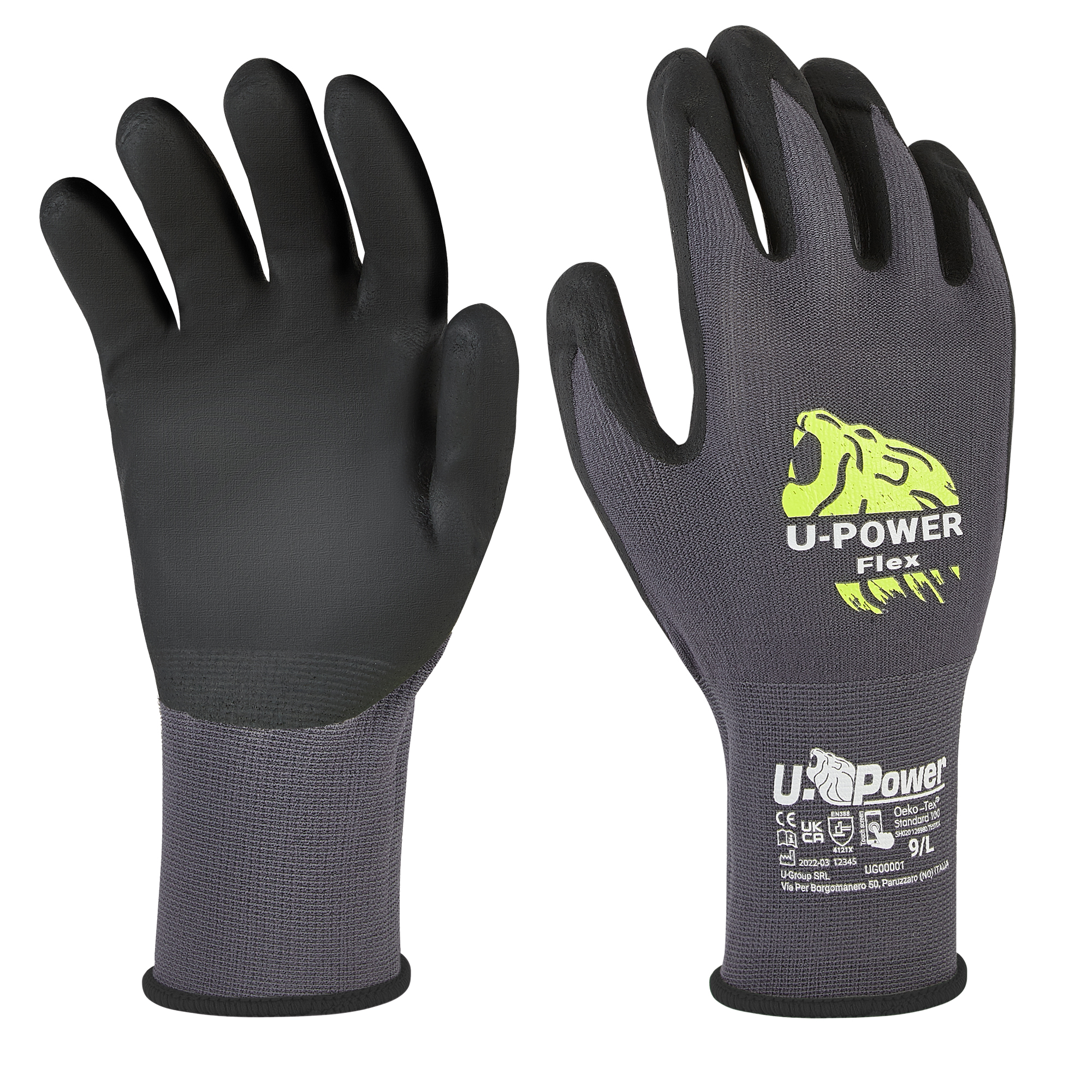 Guanti di protezione FLEX - con polsino nero …