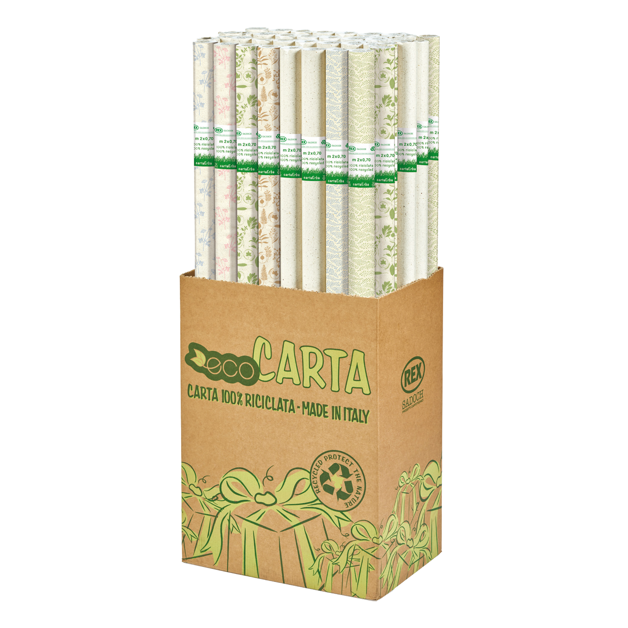 Rotolo carta regalo Erba - 70 cm x …
