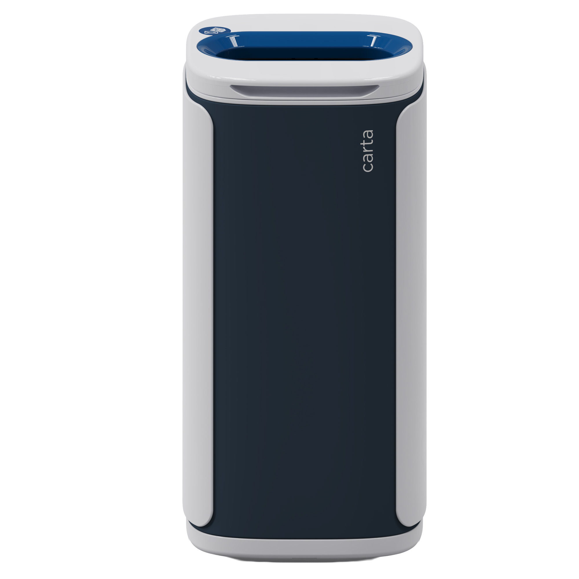 Cestino gettacarte Wastee - per raccolta differenziata - 60 L - Blu - Kobra
