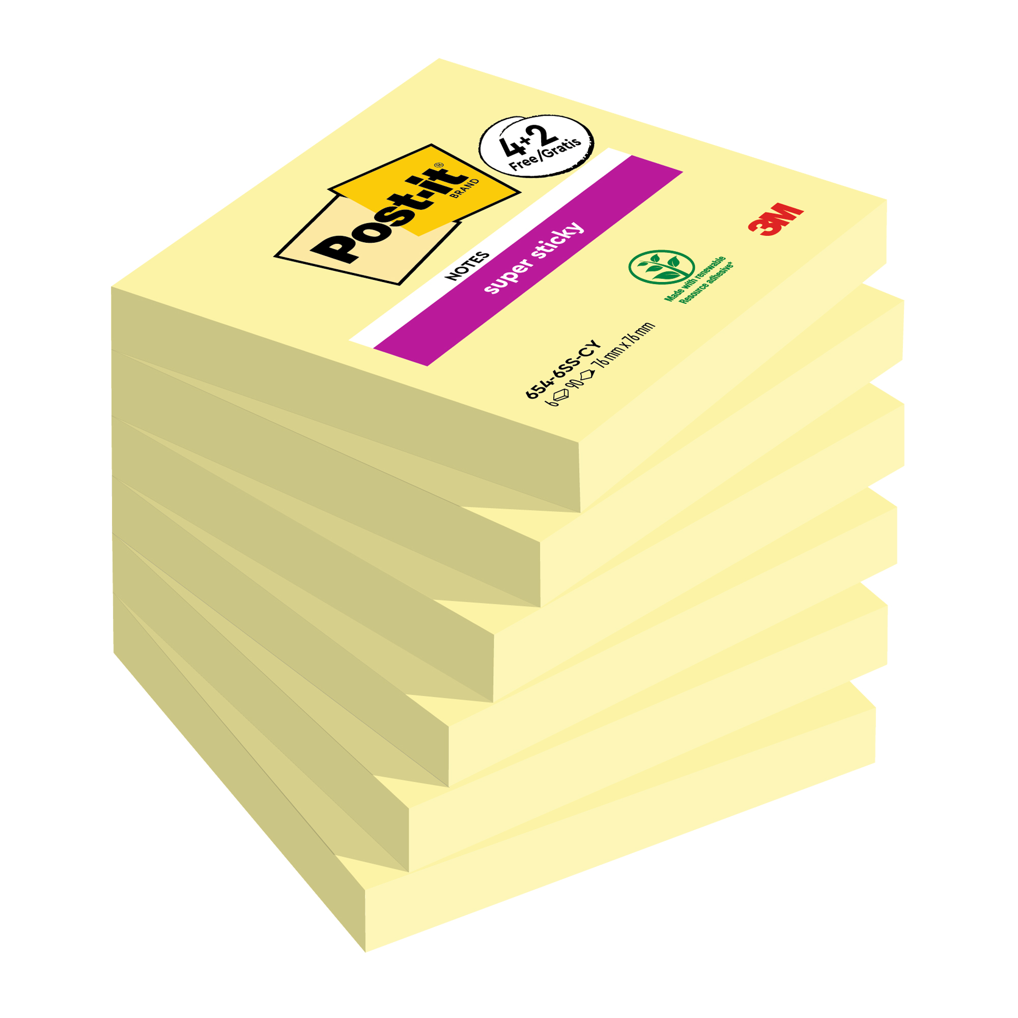 Blocco foglietti Post-it Super Sticky - 76 x …