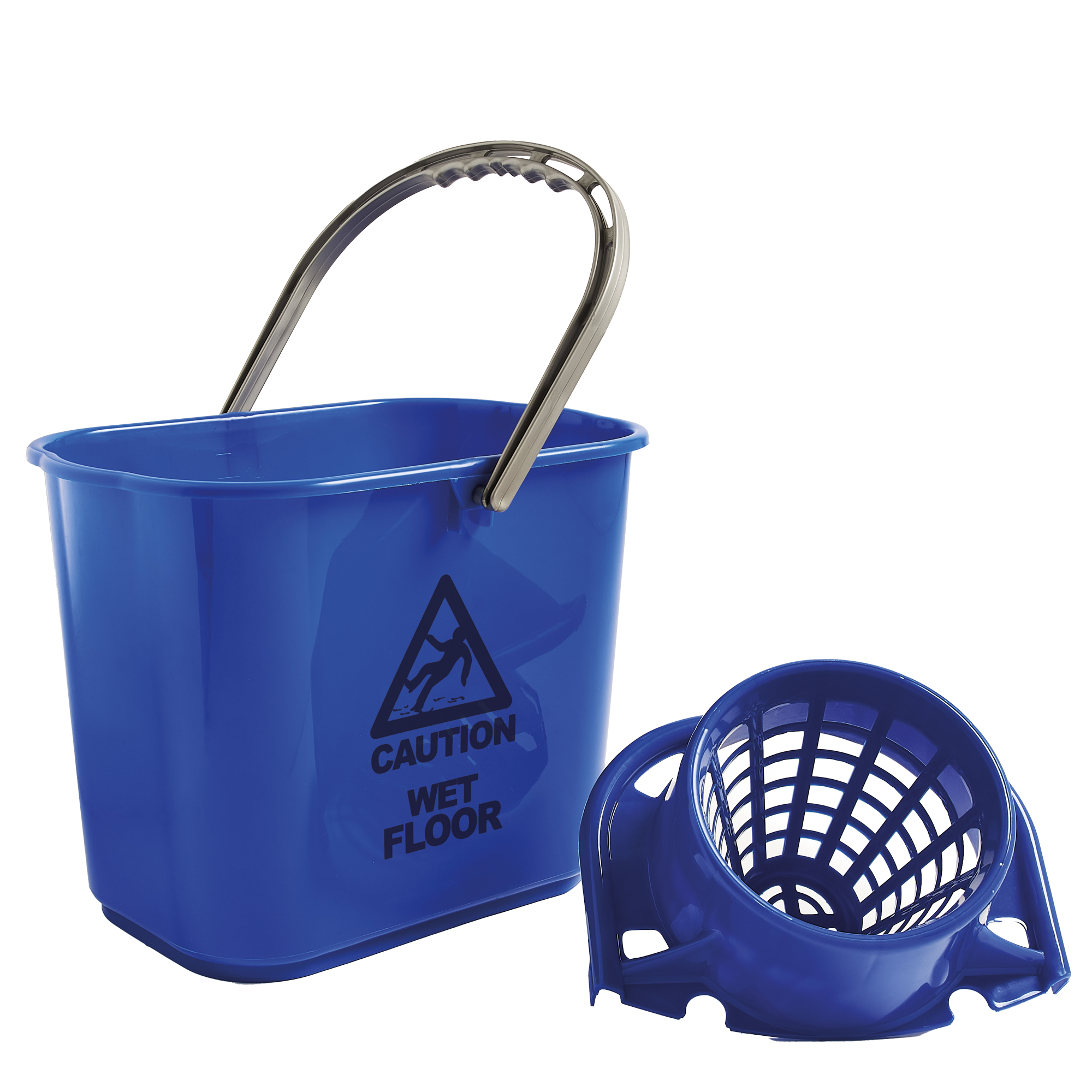 Secchio Polar - con strizzatore - 15 L - blu - PerfettoFactory