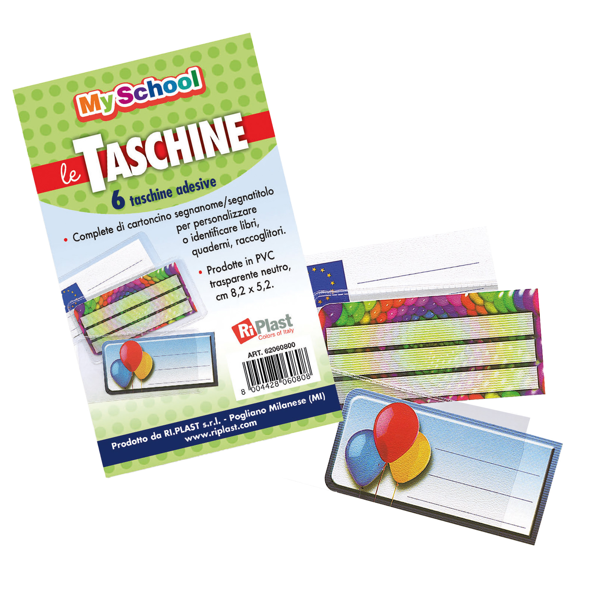 Taschine adesive - 8,2 x 5,2 cm - …