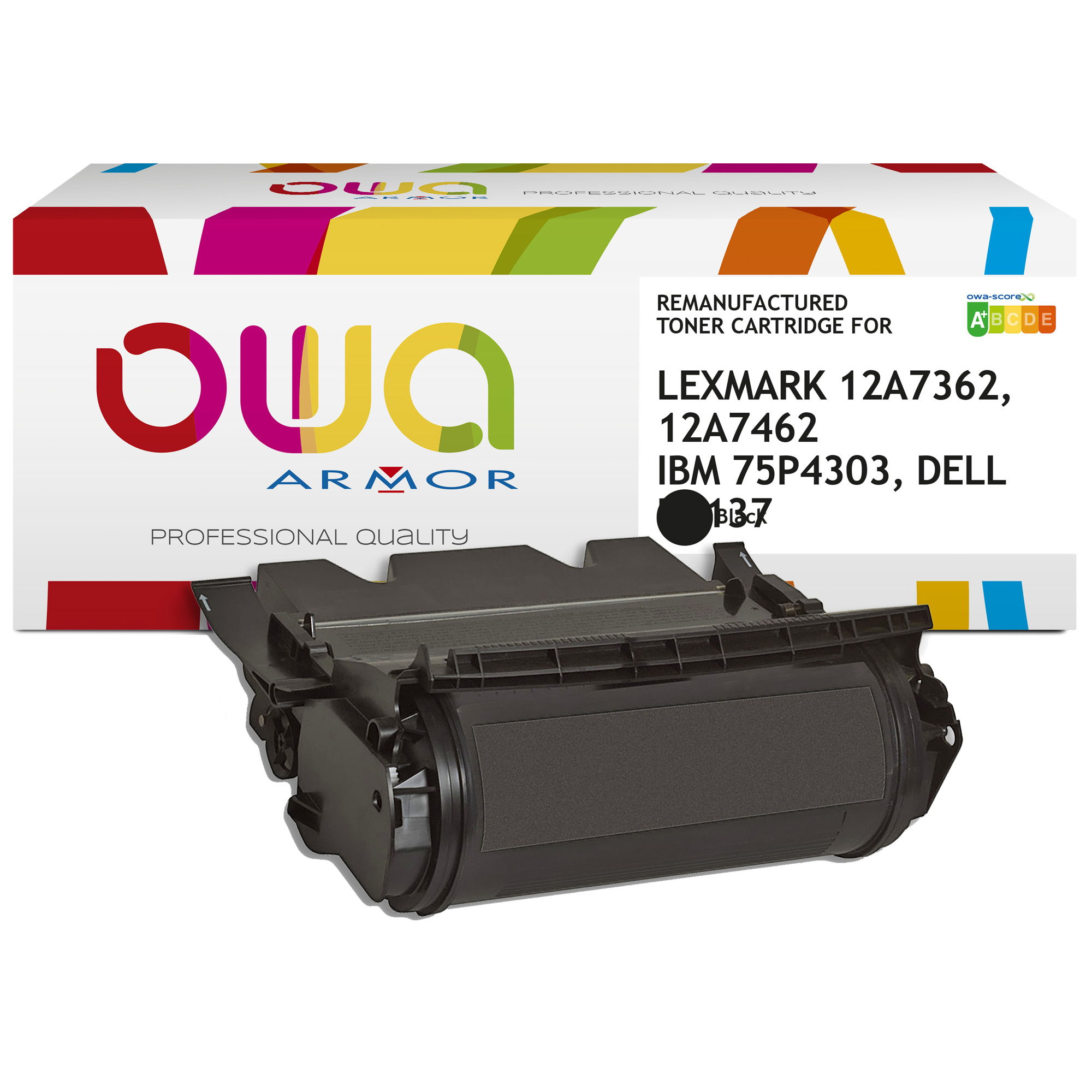 Armor Toner Compatibile per Lexmark 12A7462 Nero_21.000 pag