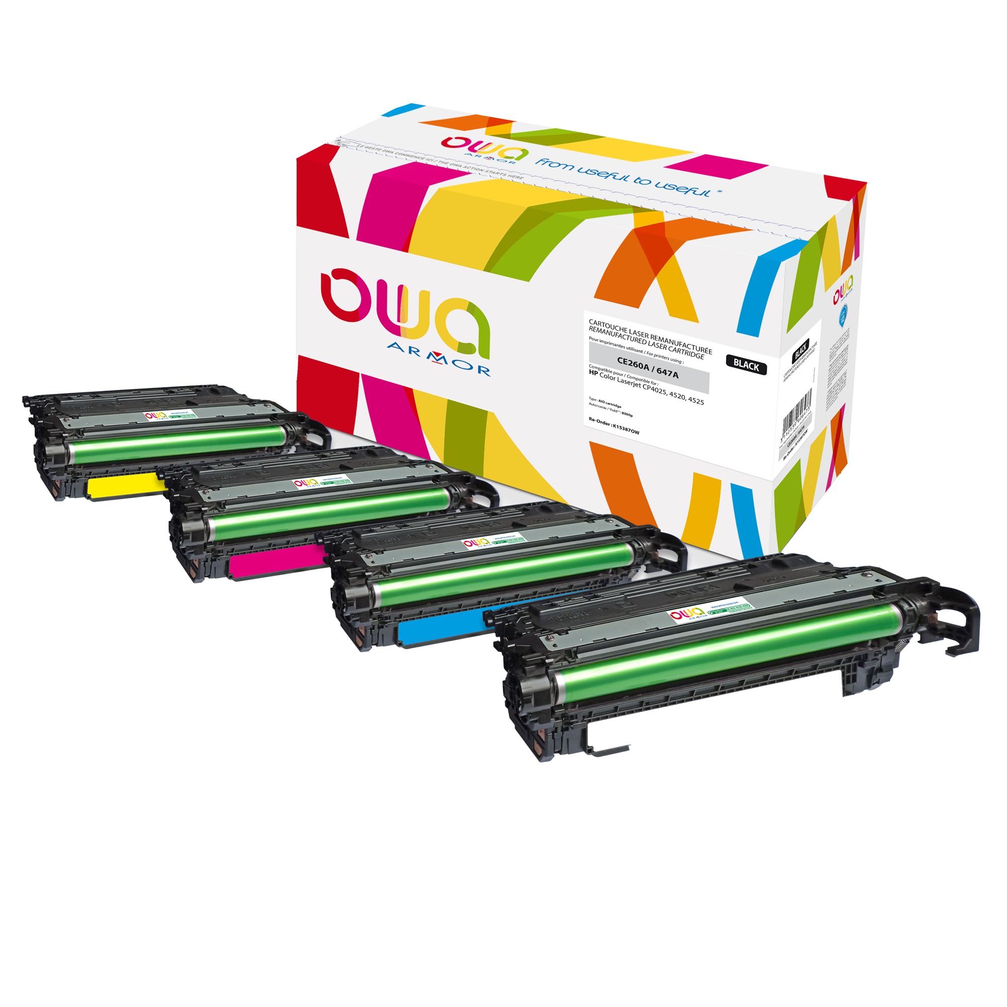 Armor - Toner Compatibile per HP Color LaserJet CP4025/4520/4525 - Giallo - CE262A - 11.000 pag