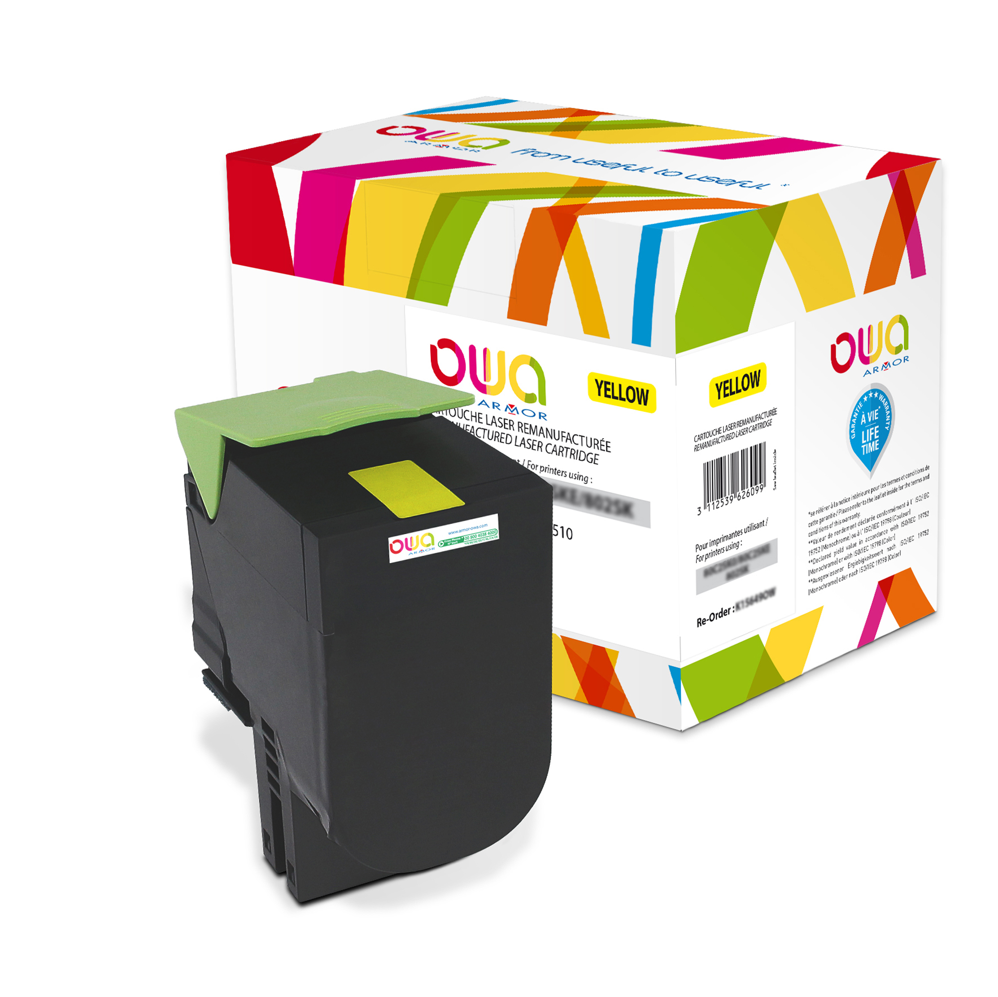 Armor - Cartuccia Compatibile per Lexmark - Giallo …