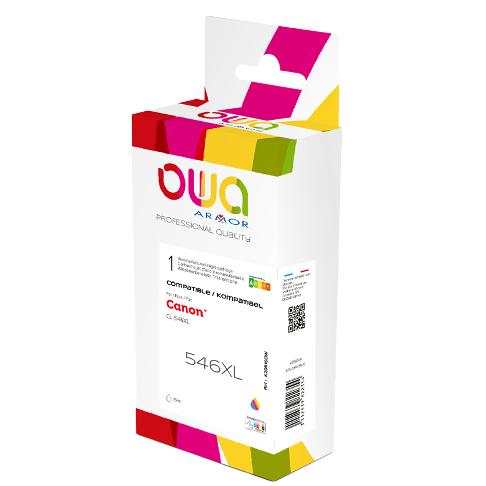 Armor - Cartuccia ink Compatibile per Canon CL-546XL …