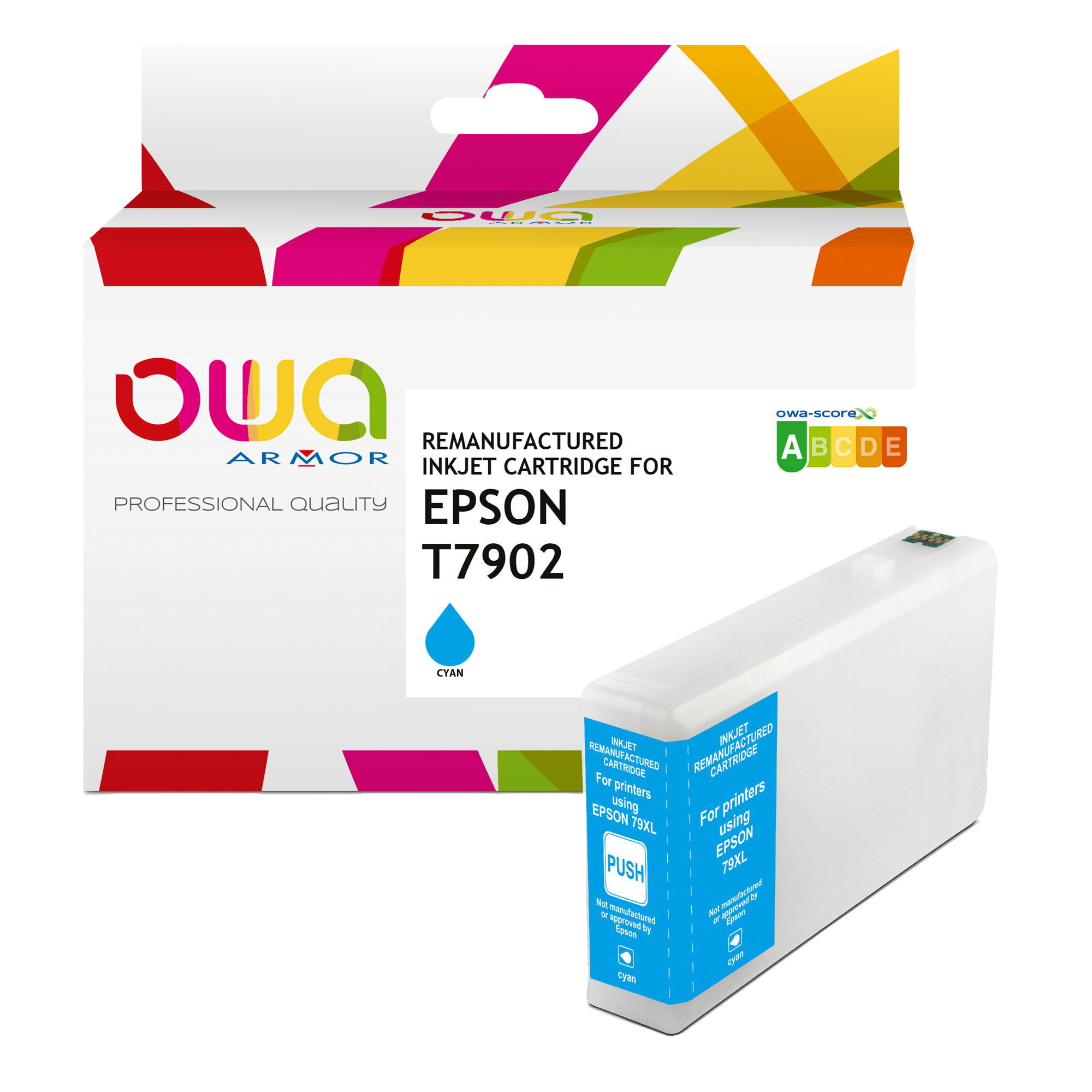 Armor - Cartuccia ink Compatibile per Epson T7902 XL - Ciano - K20626OW - 19,5ml