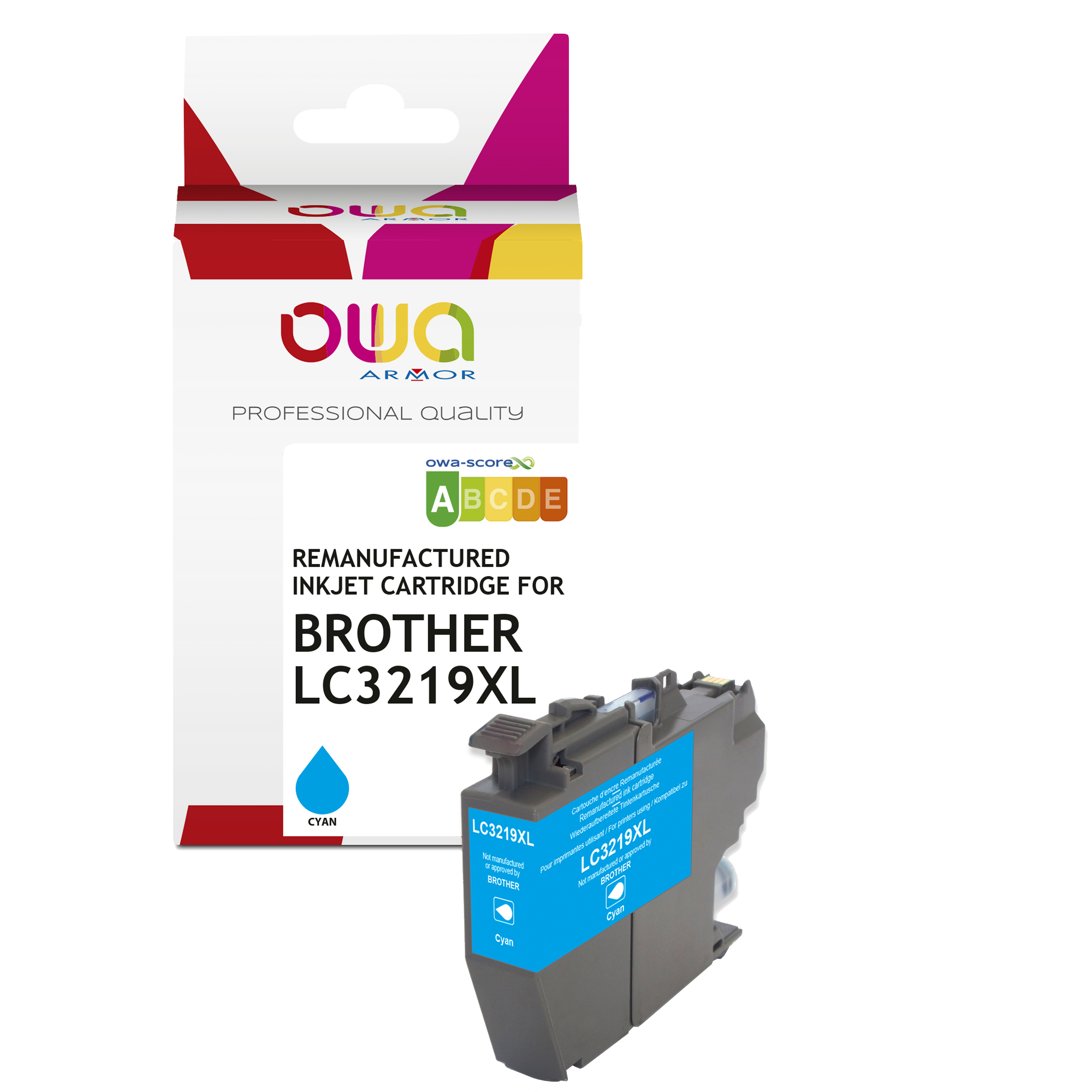 ARMOR Cartuccia Ciano per Brother LC-3219XLC
