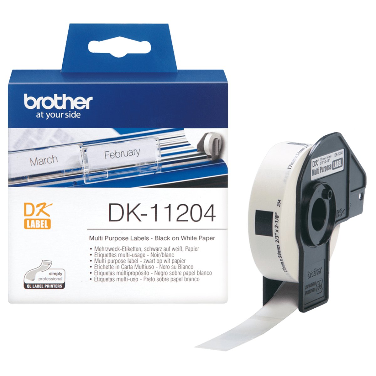 Brother - Rotolo 400 Etichette 17 x 54 …