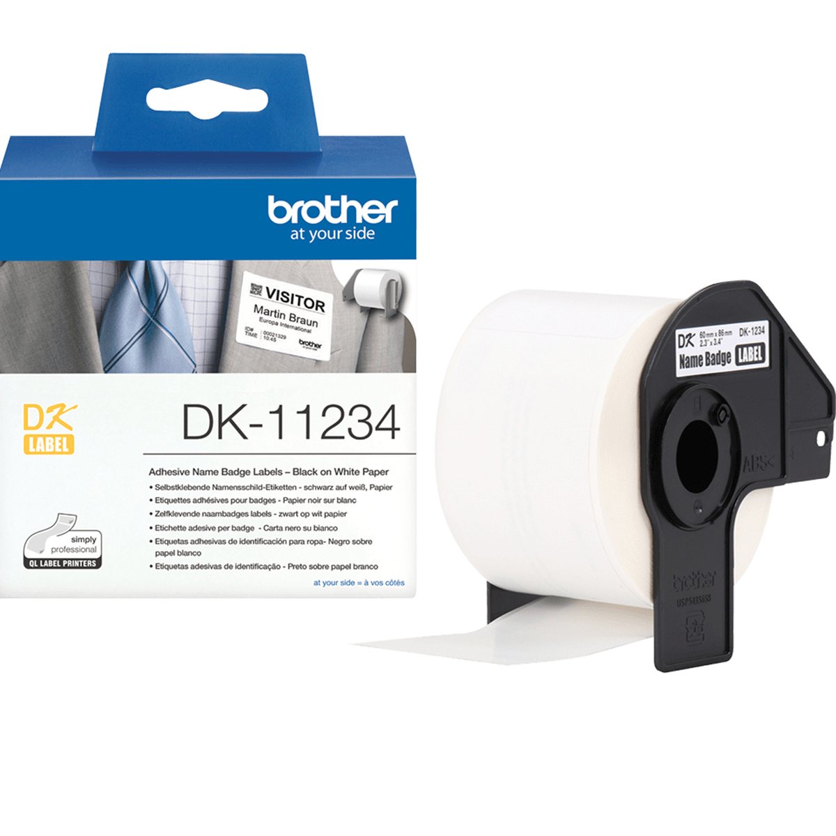 Brother - 260 etichette adesive per badge da …