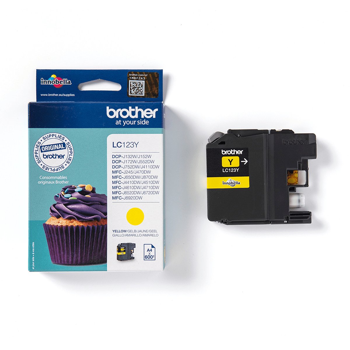 Brother - Cartuccia - Giallo - LC123Y- 600 …