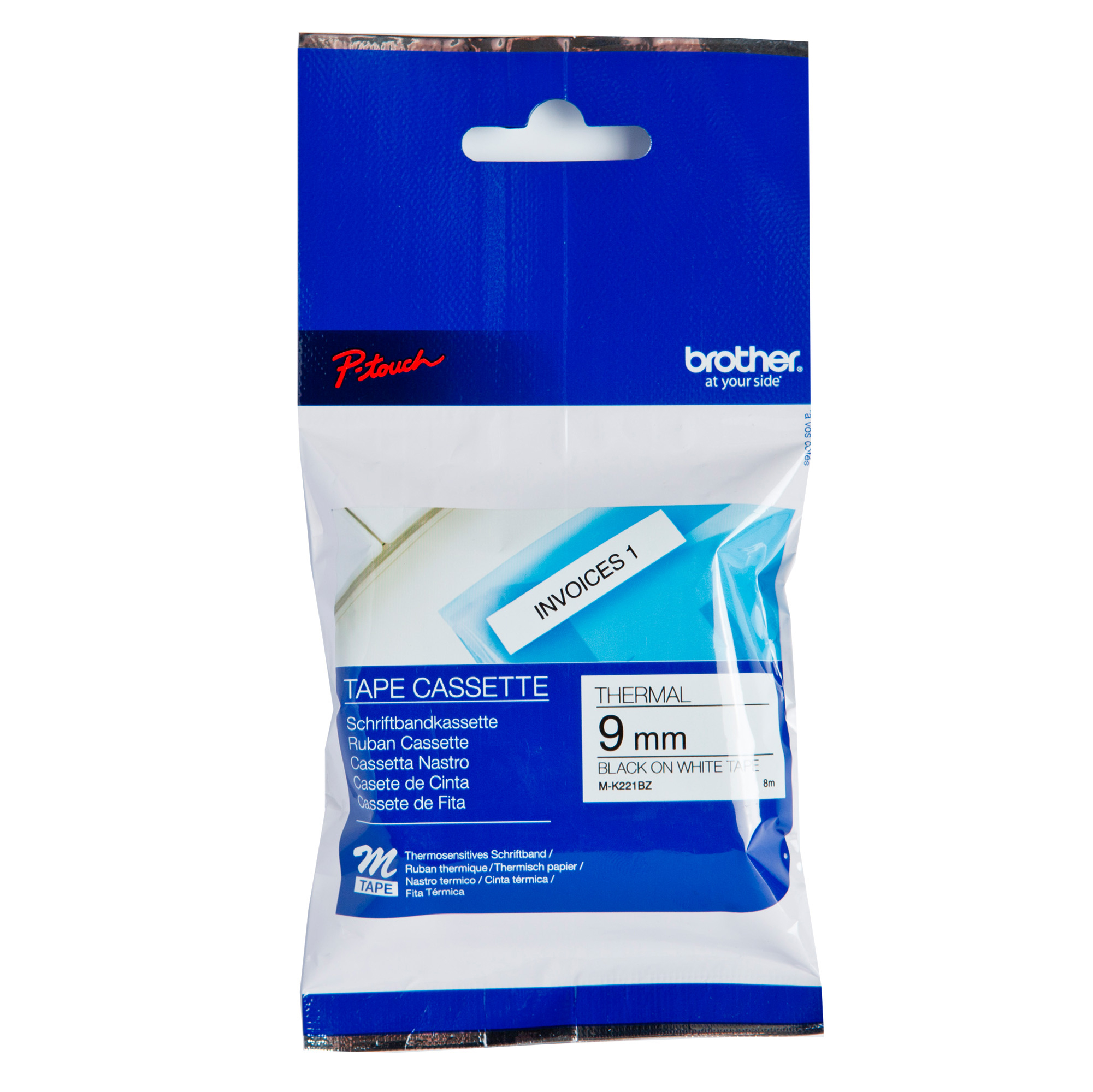 Brother - Nastro - Nero/Bianco - MK221 - …
