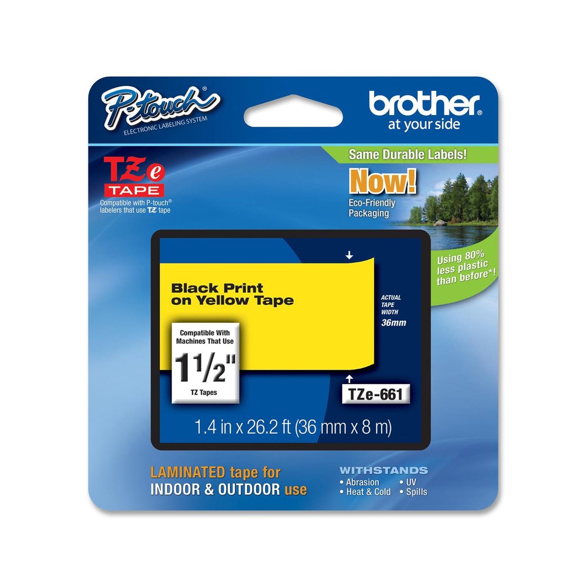Brother - Nastro - Nero/Giallo - TZE661 - …