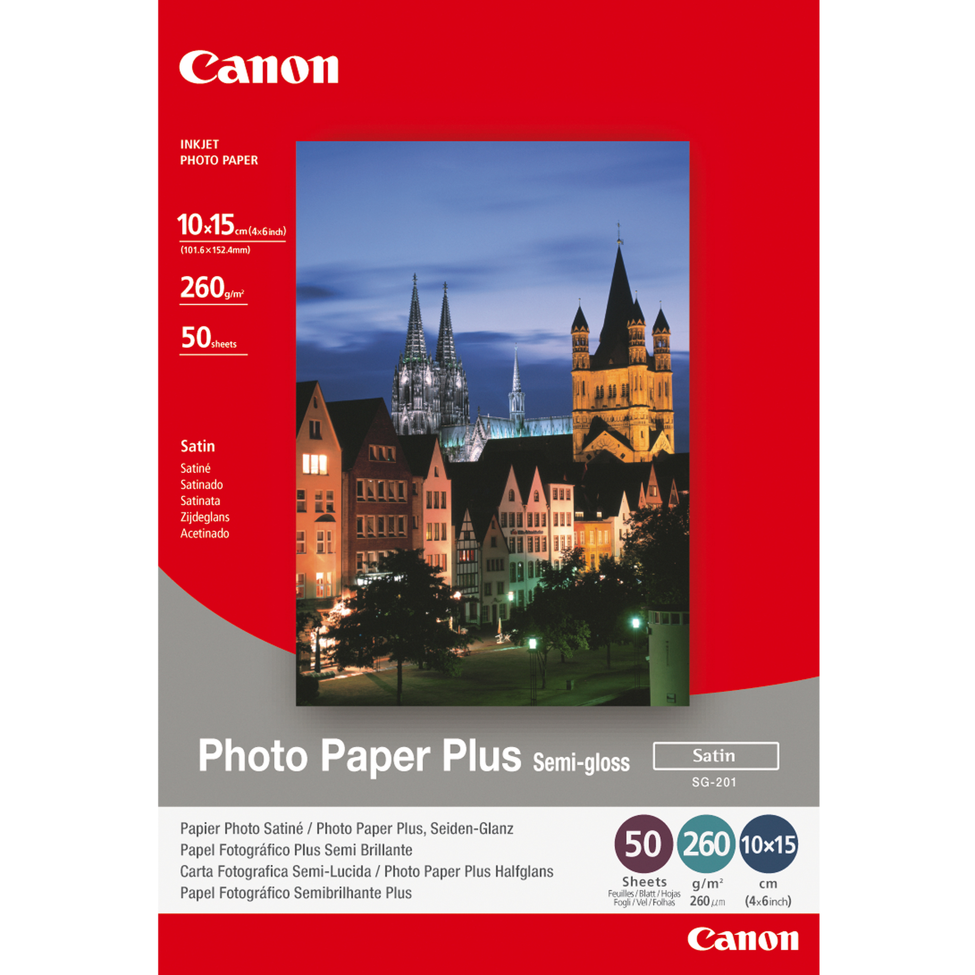 Canon Photo Paper Plus SG-201 - Satinata semi-lucida …