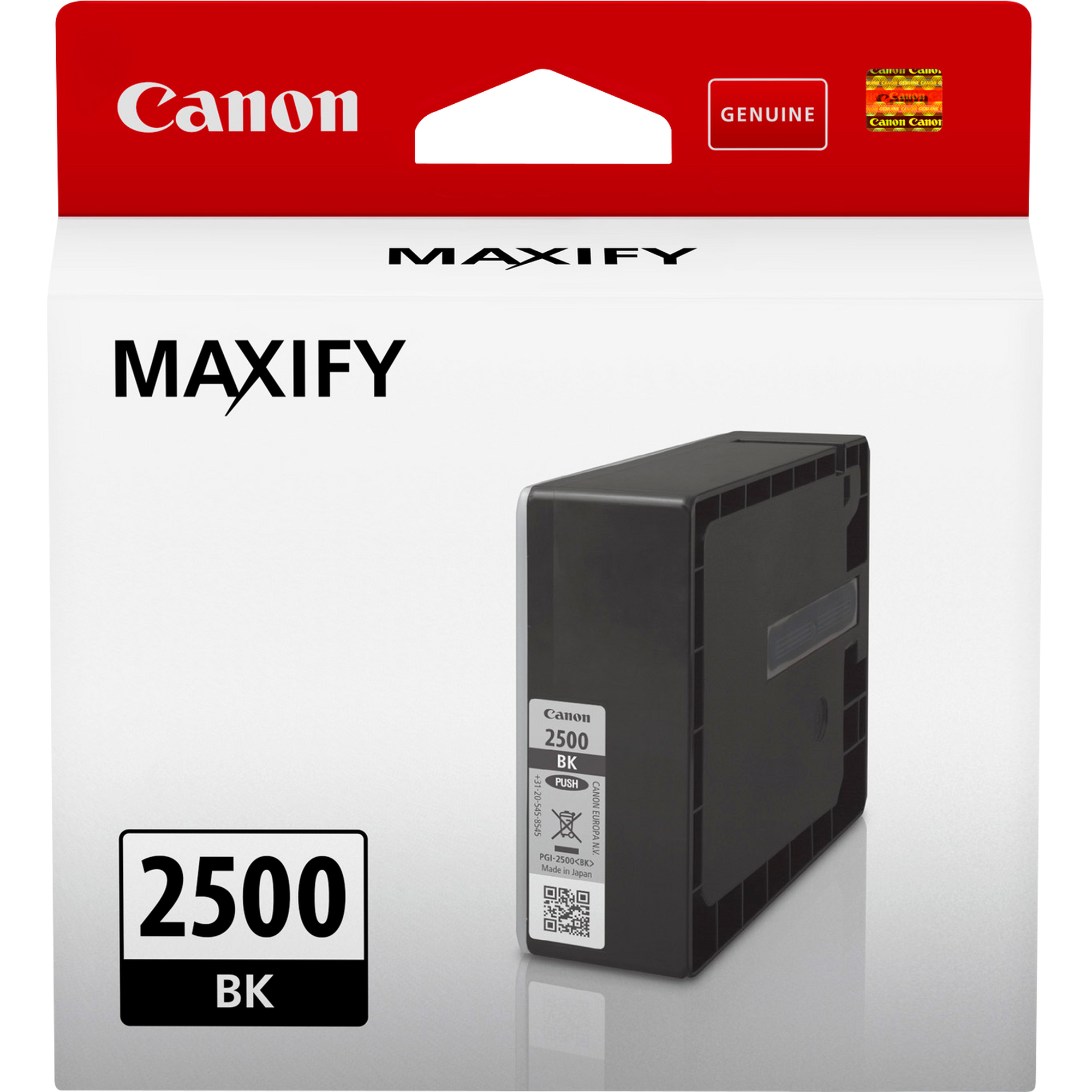 Canon PGI-2500 BK - 29.1 ml - nero - originale - serbatoio inchiostro - per MAXIFY iB4050, iB4150, MB5050, MB5150, MB5155, MB5350, MB5450, MB5455