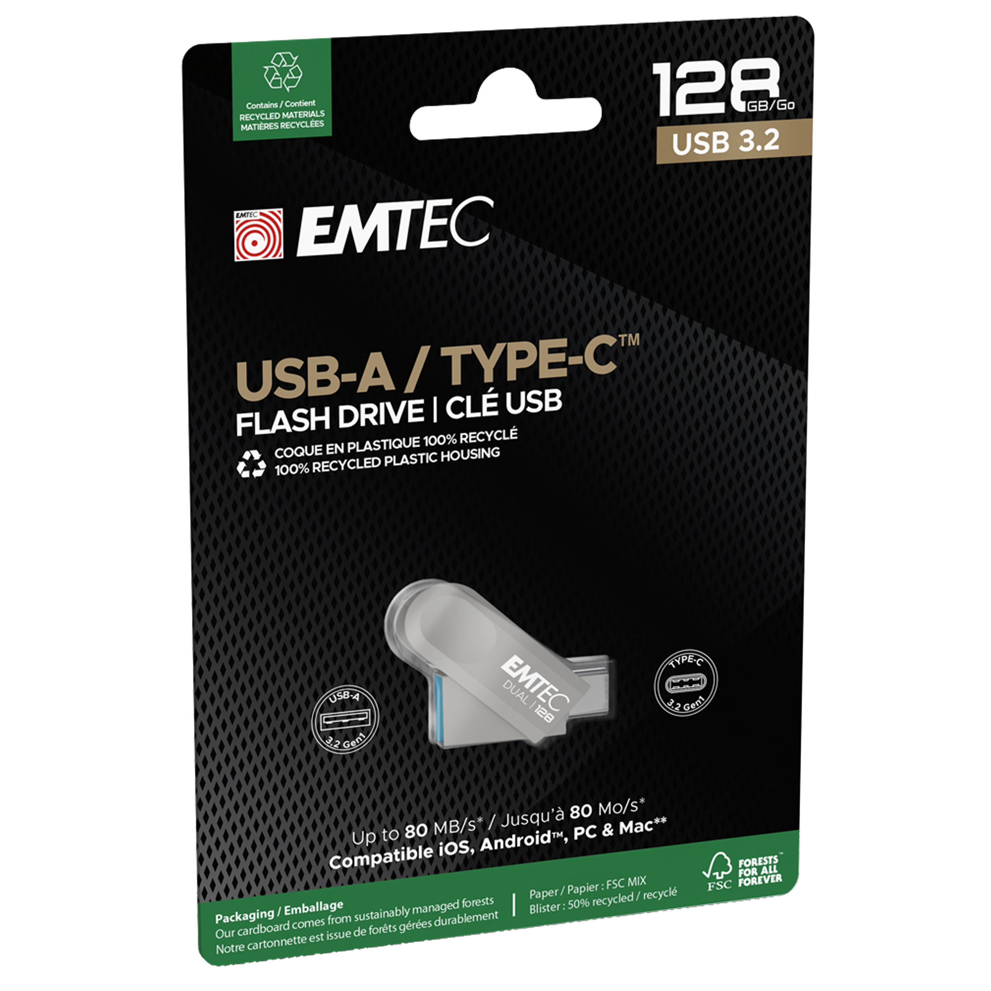 Emtec - Memoria Dual USB3.2 to Type-C - …