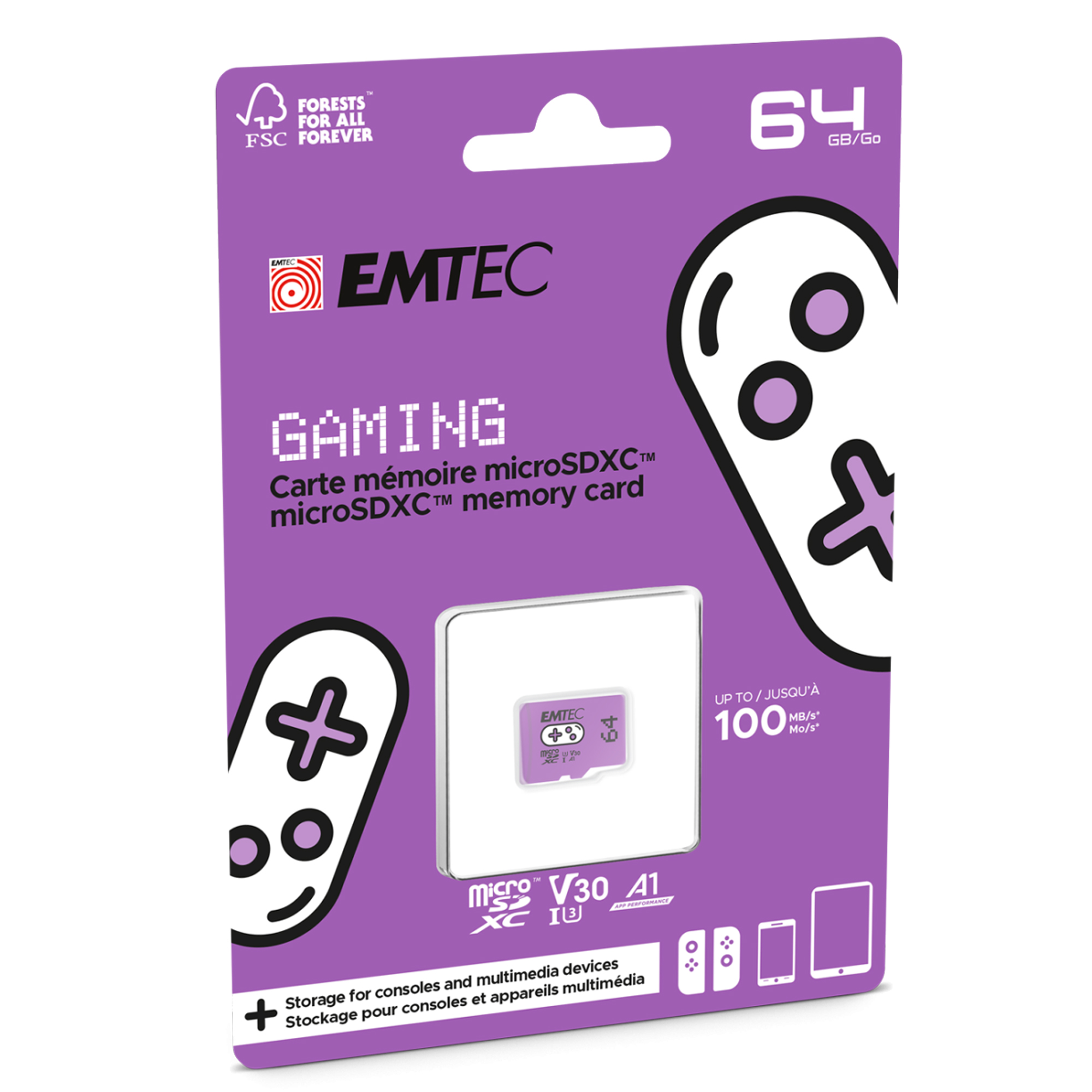 Emtec - mSD Gaming UHS-I U3 V30 A1 …