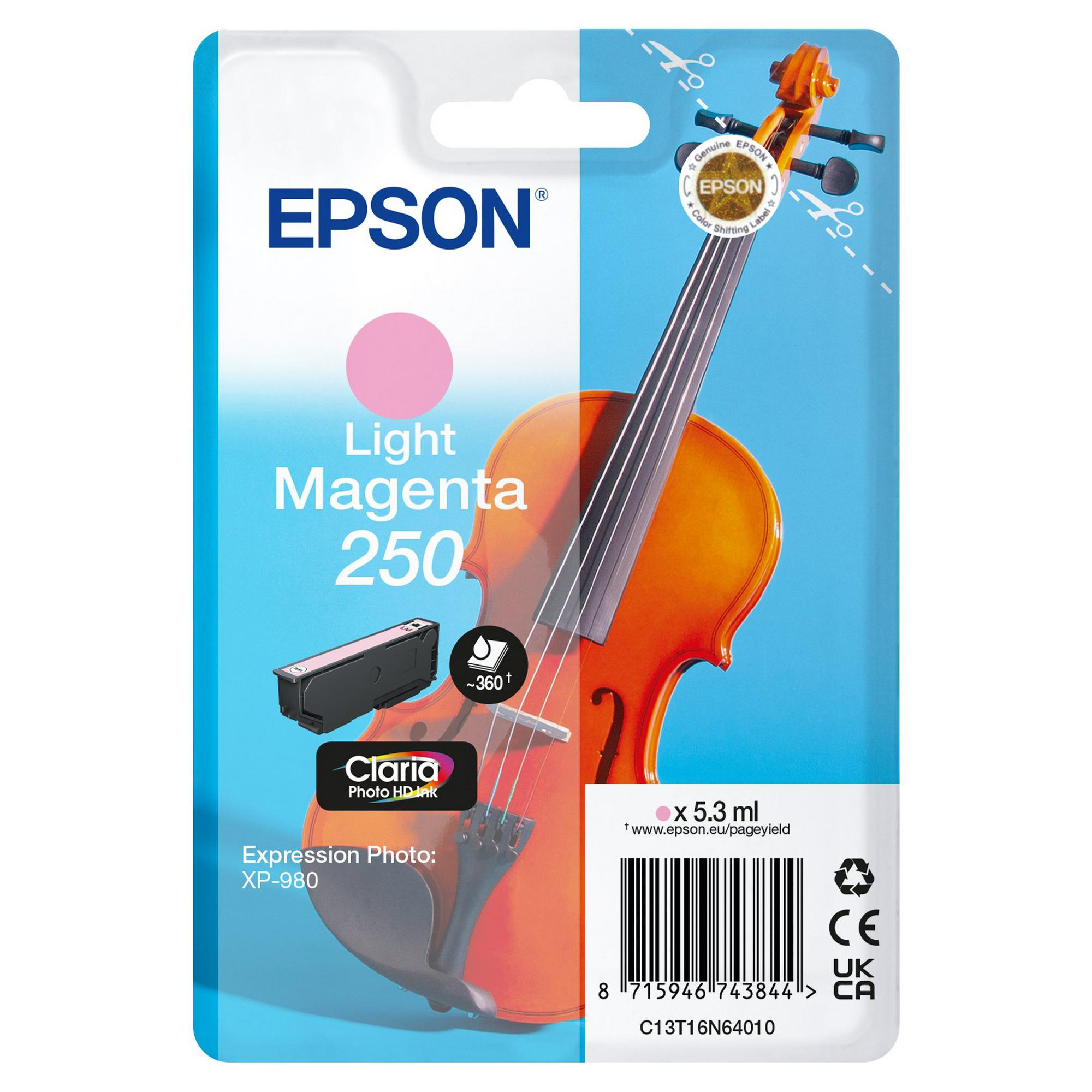 Epson - Cartuccia - Magenta Light - 205 - Violin Claria- C13T16N64010 - 4,8 ML