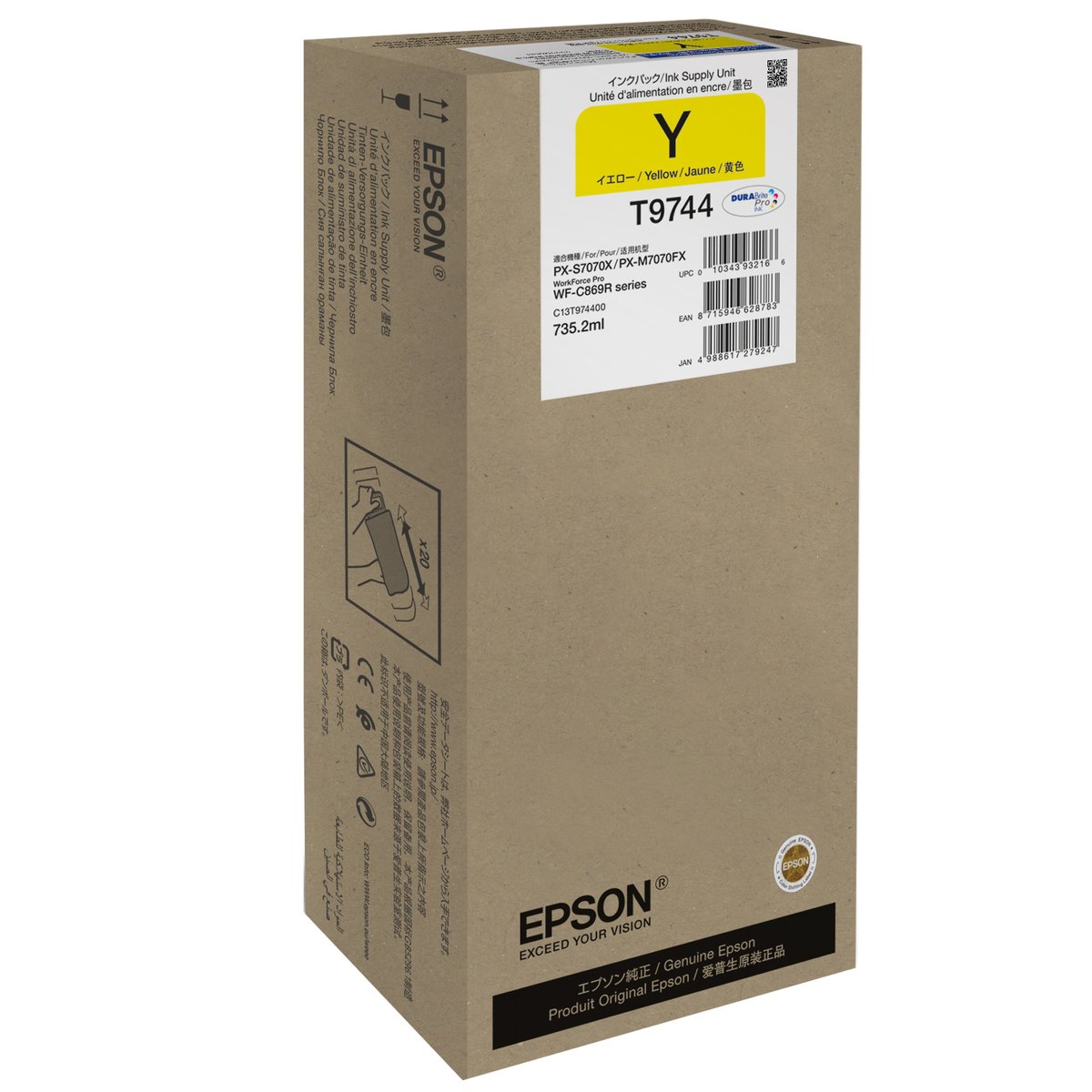 Epson T9744 - Misura XXL - giallo - …