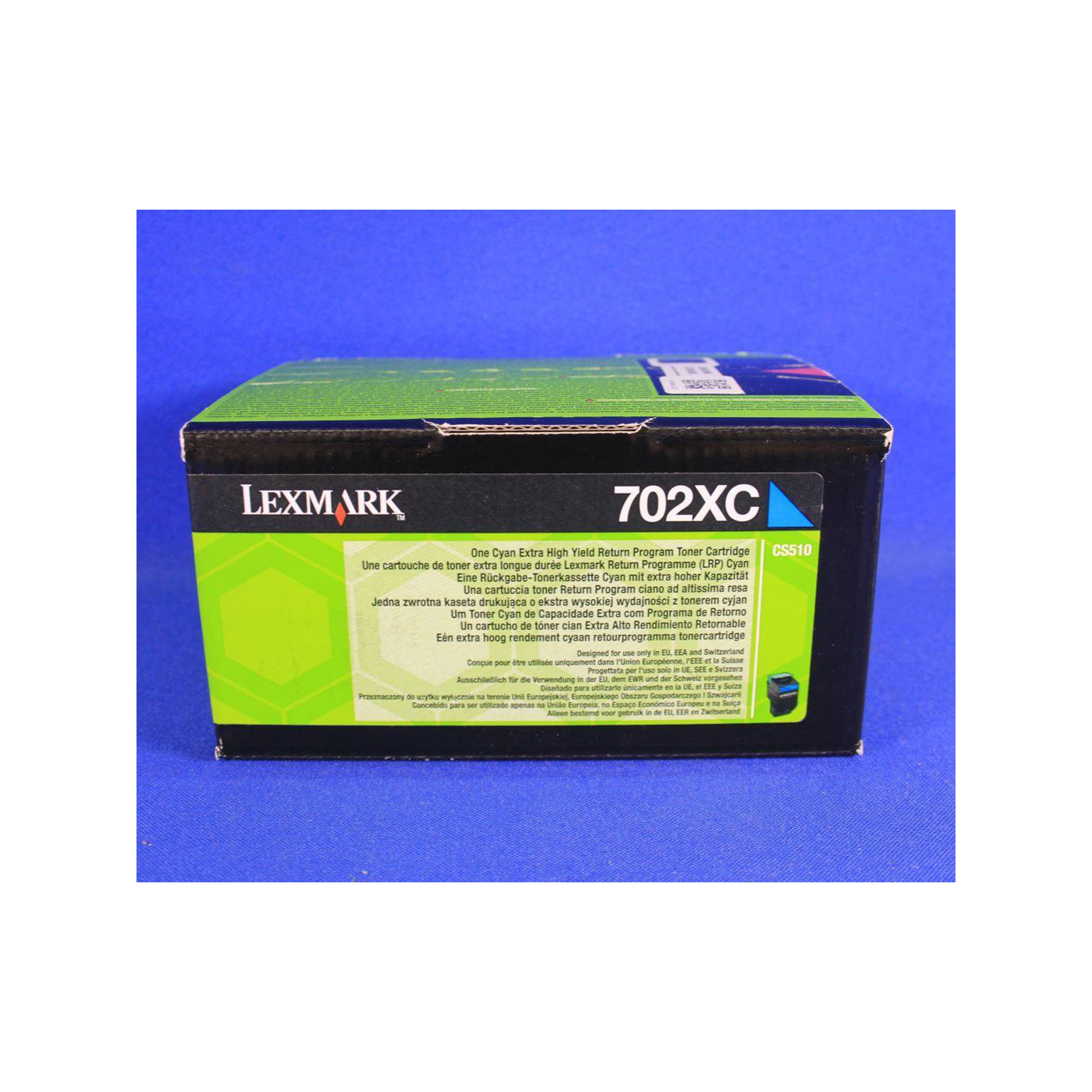 Lexmark 702XC - Extra High Yield - ciano - originale - cartuccia toner LCCP, LRP - per Lexmark CS510de, CS510dte