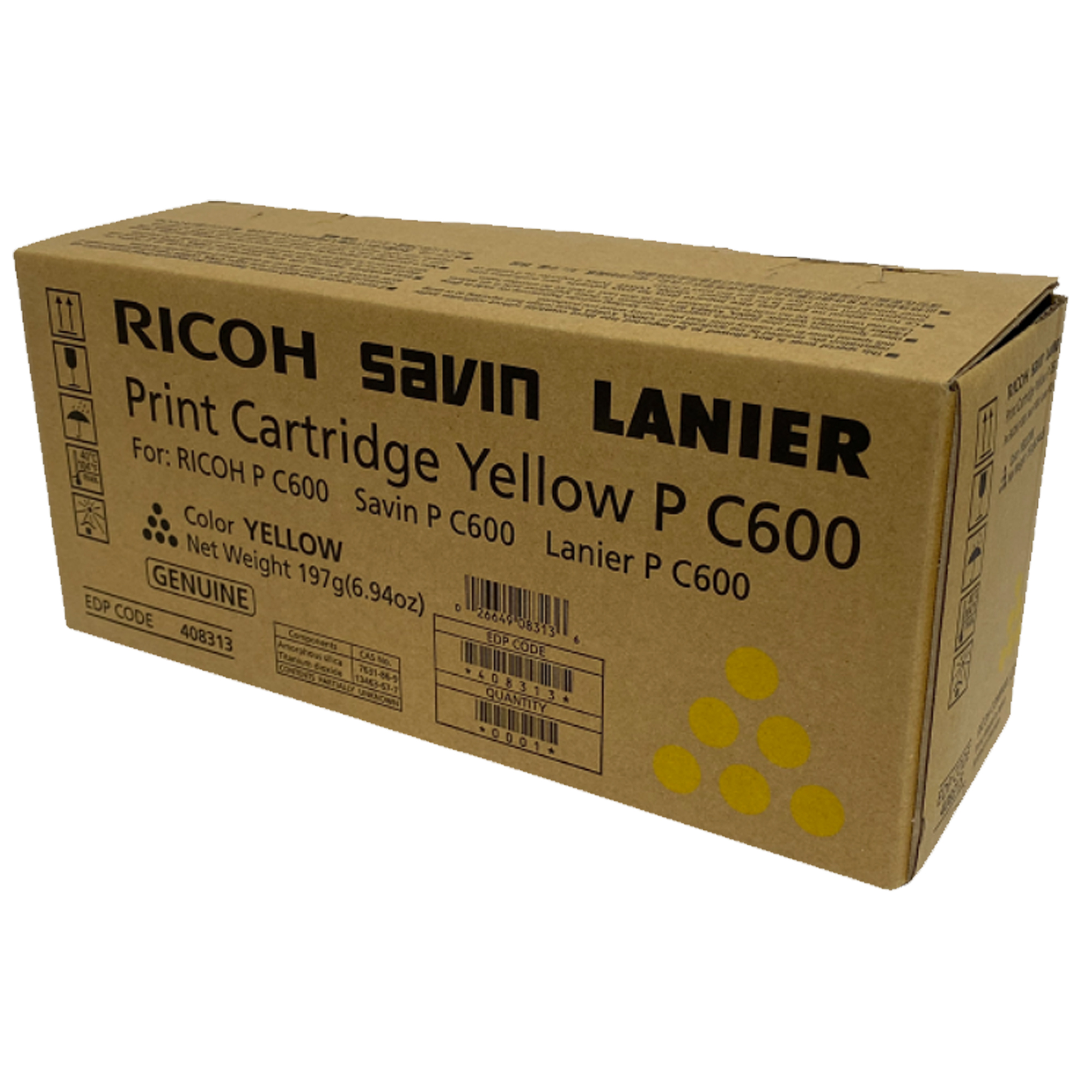 Ricoh Ricoh Toner Giallo per P C600_12.000 pag