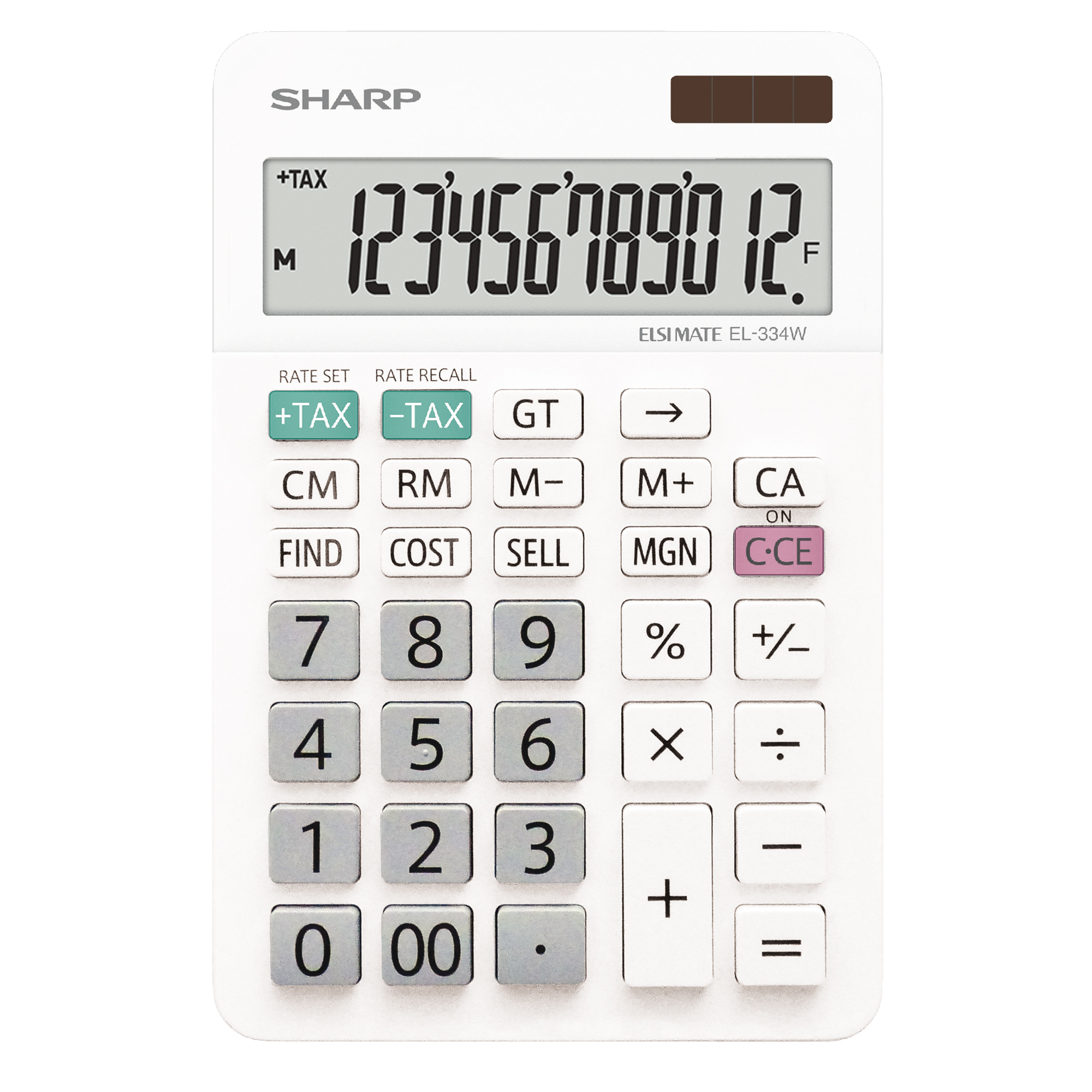 Sharp - Calcolatrice da Tavolo EL-334W - con …