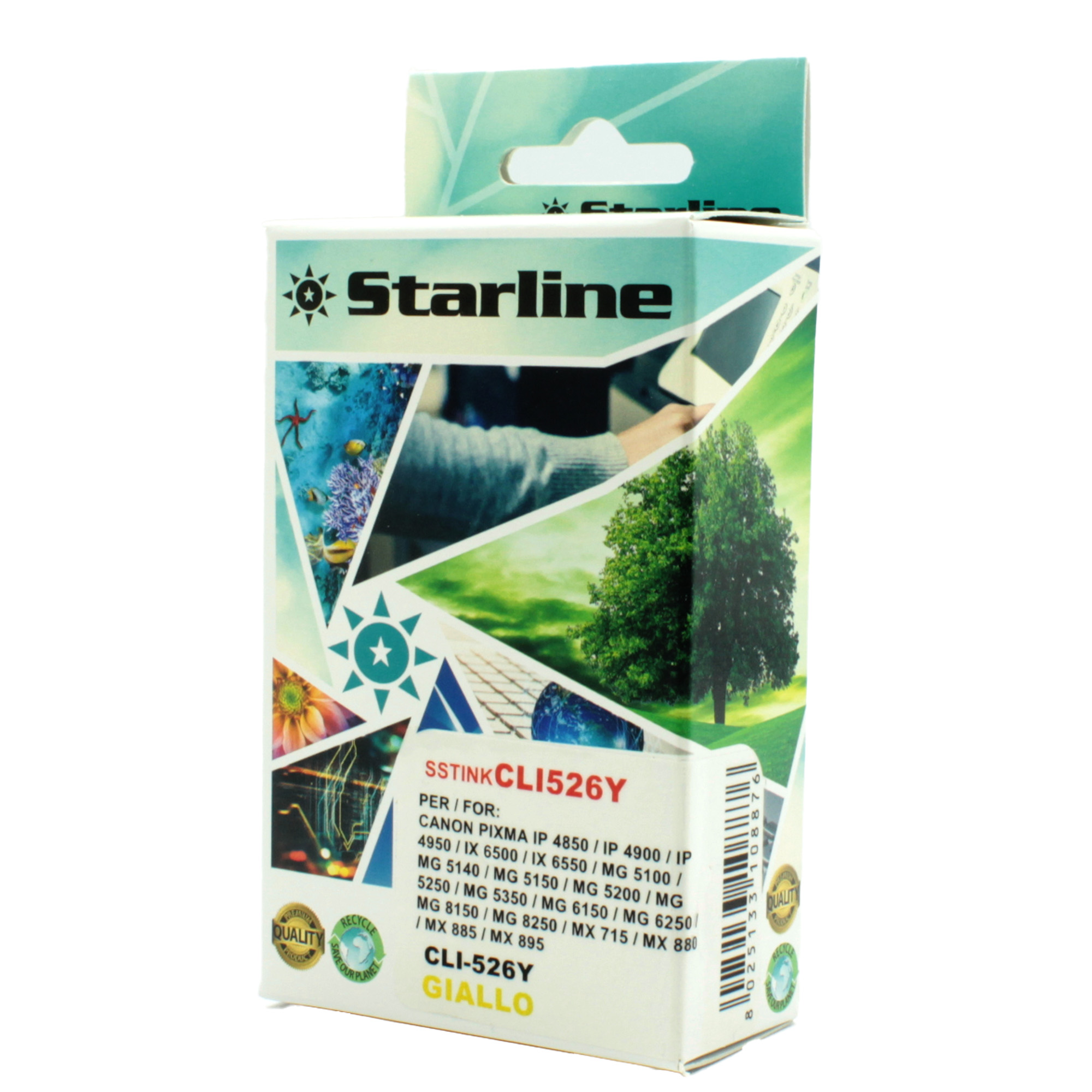Starline - Cartuccia ink - per Canon - Giallo - CLI526 Y - 4543B001 -9ml