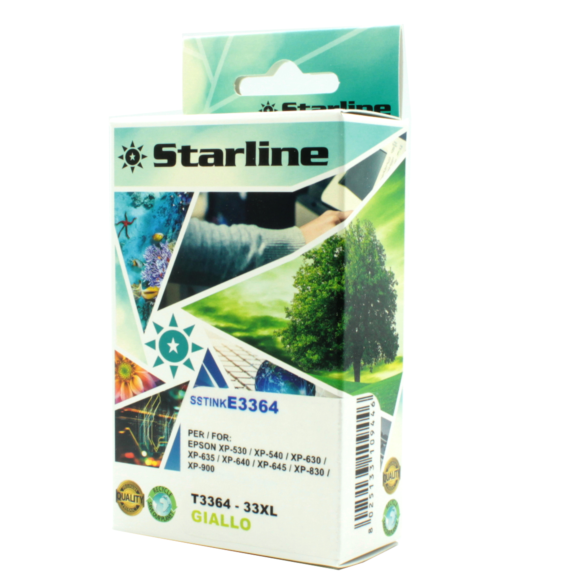 Starline - Cartuccia ink - per Epson - Giallo - C13T33644012 - 33XL - 11ml