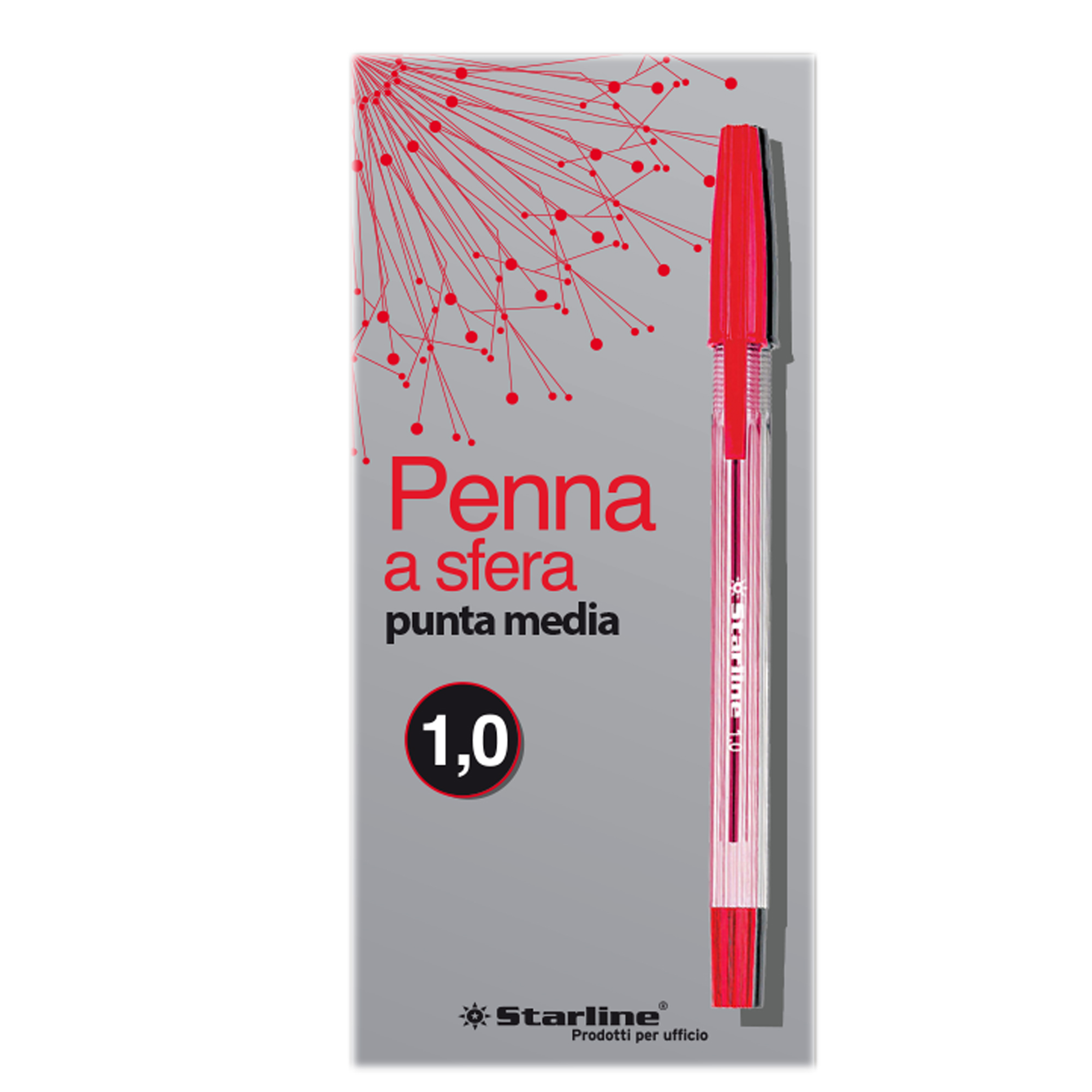 Penna a sfera con cappuccio - punta media …