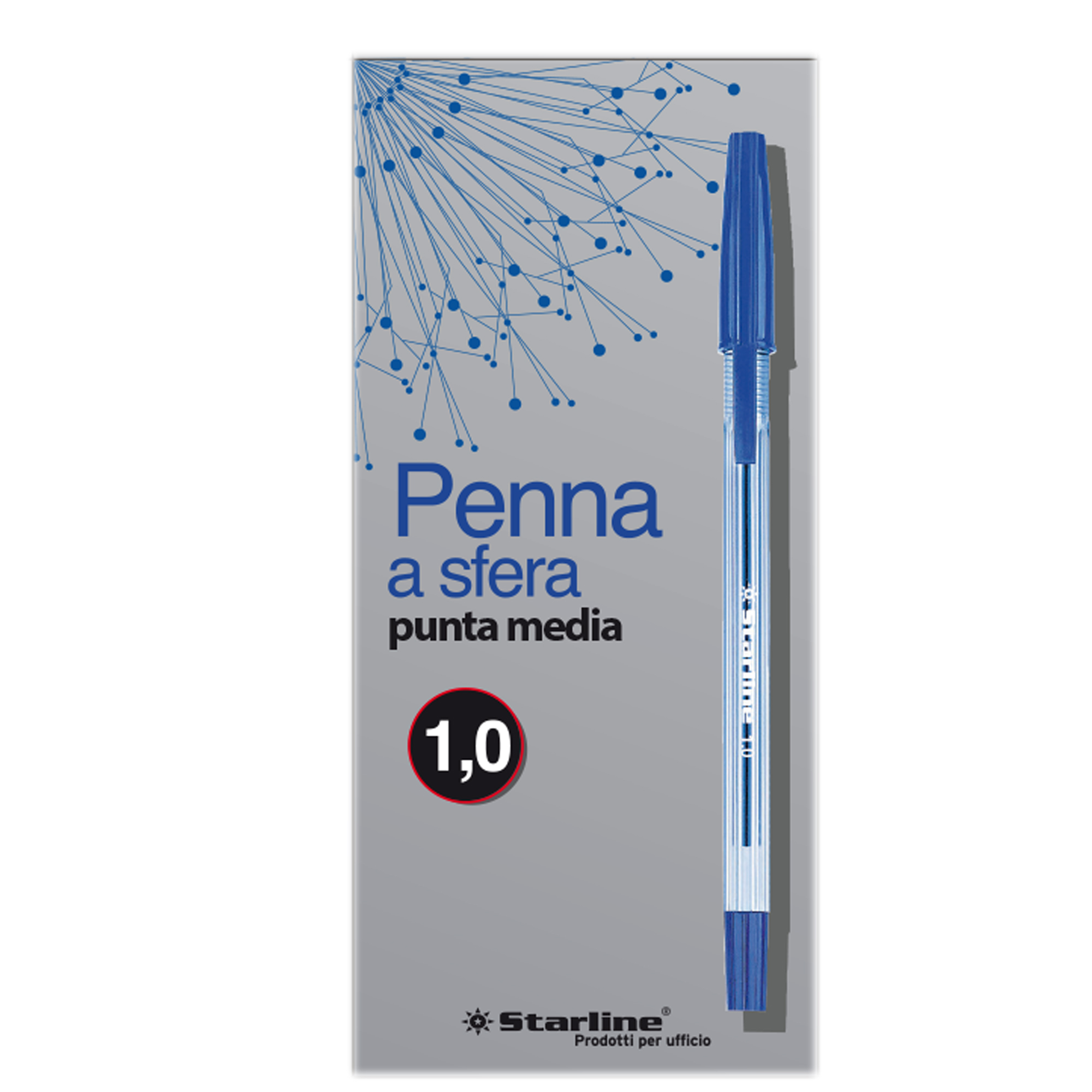 Penna a sfera con cappuccio - punta media …