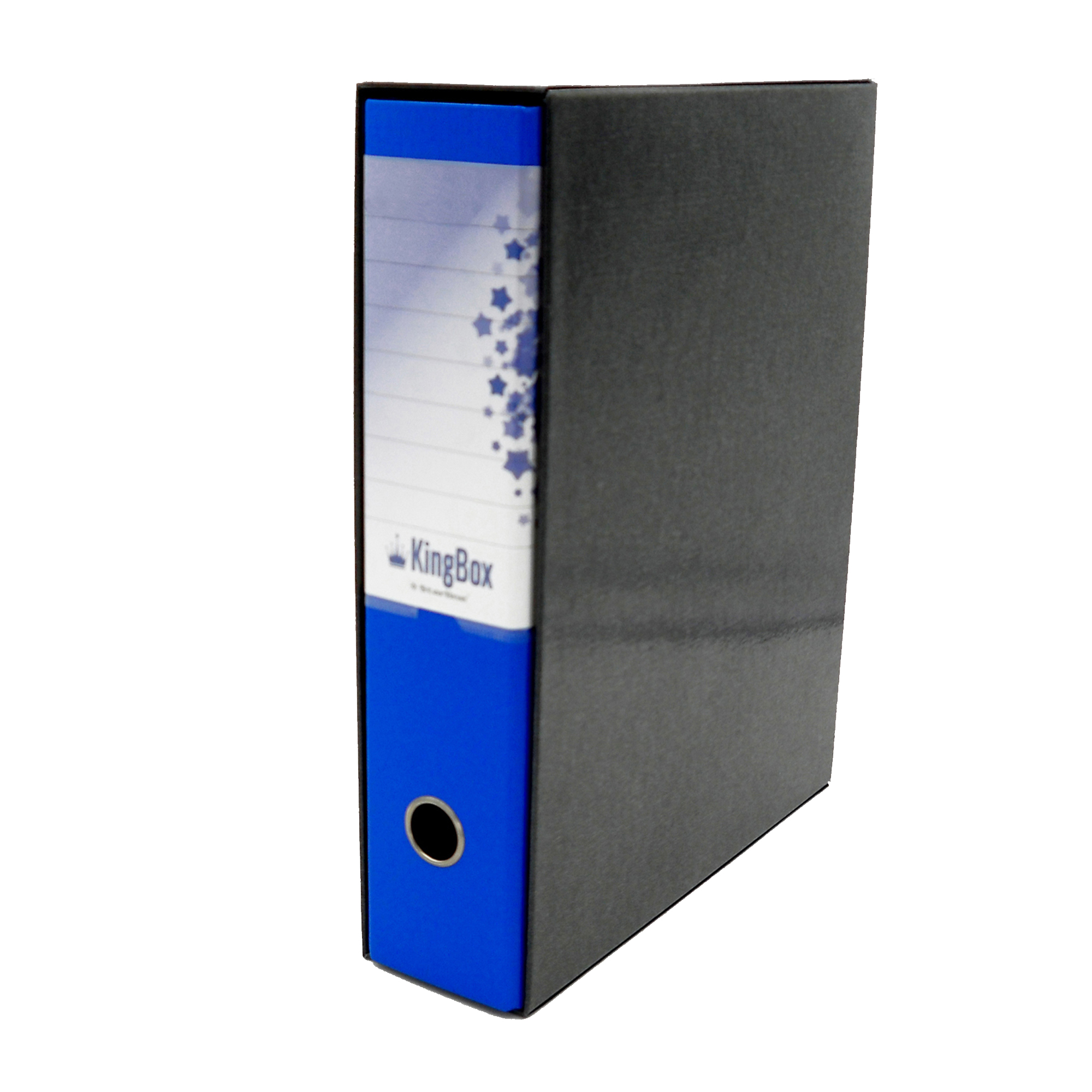 Registratore Kingbox - dorso 8 cm - protocollo 23 x 33 cm - blu - Starline