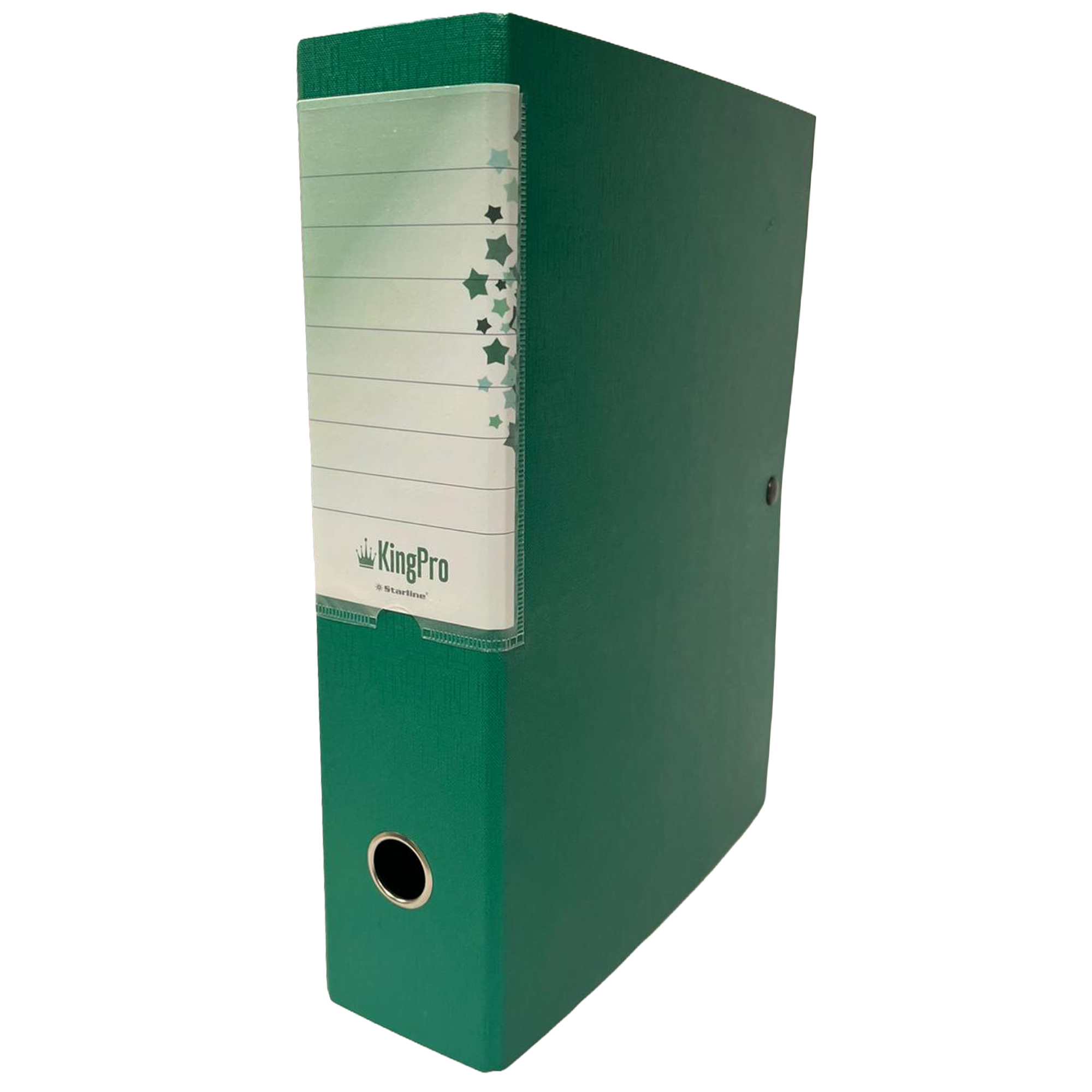 Scatola progetto KingPro - con portaetichetta - dorso 4 cm - verde - Starline