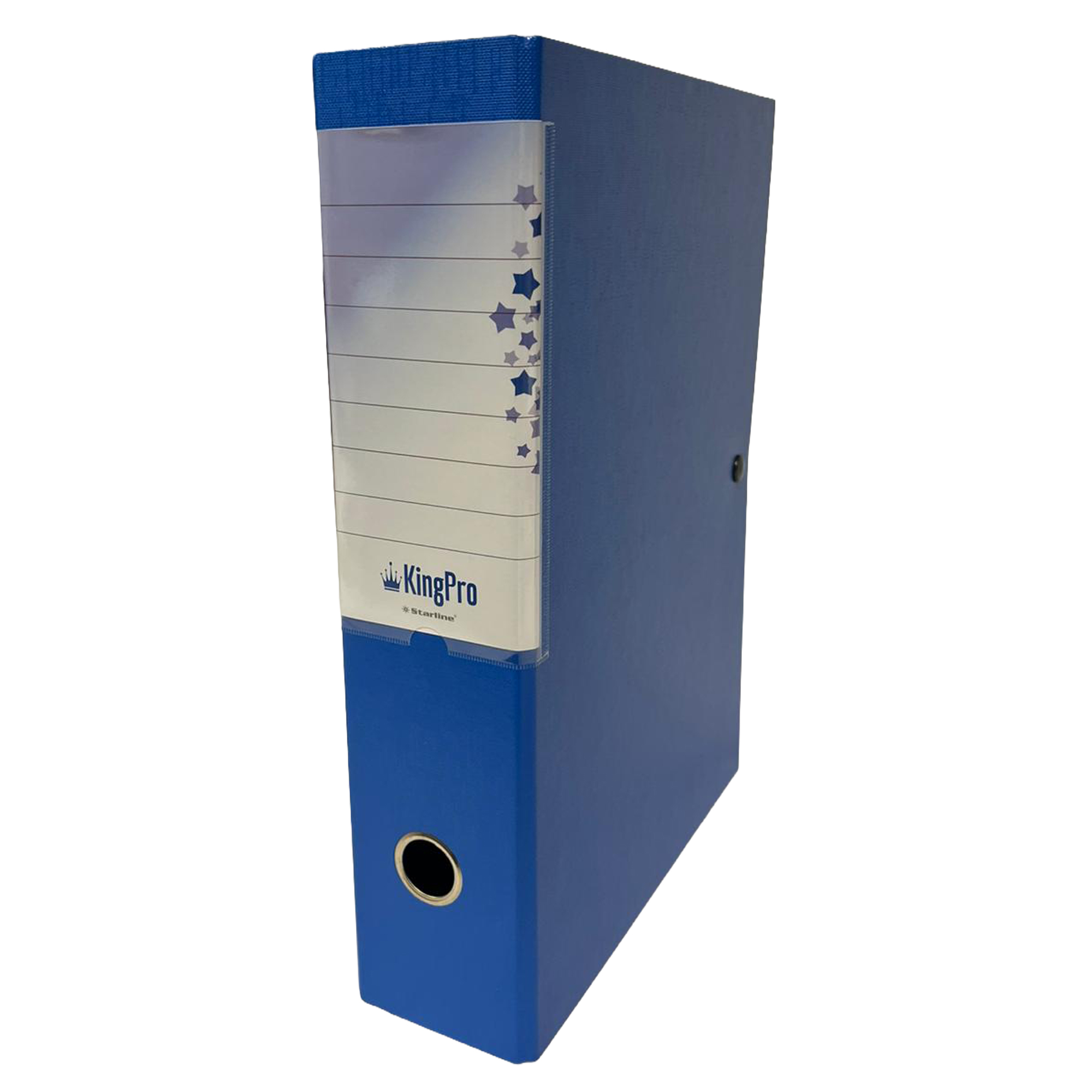 Scatola progetto KingPro - con portaetichetta - dorso 6 cm - blu - Starline