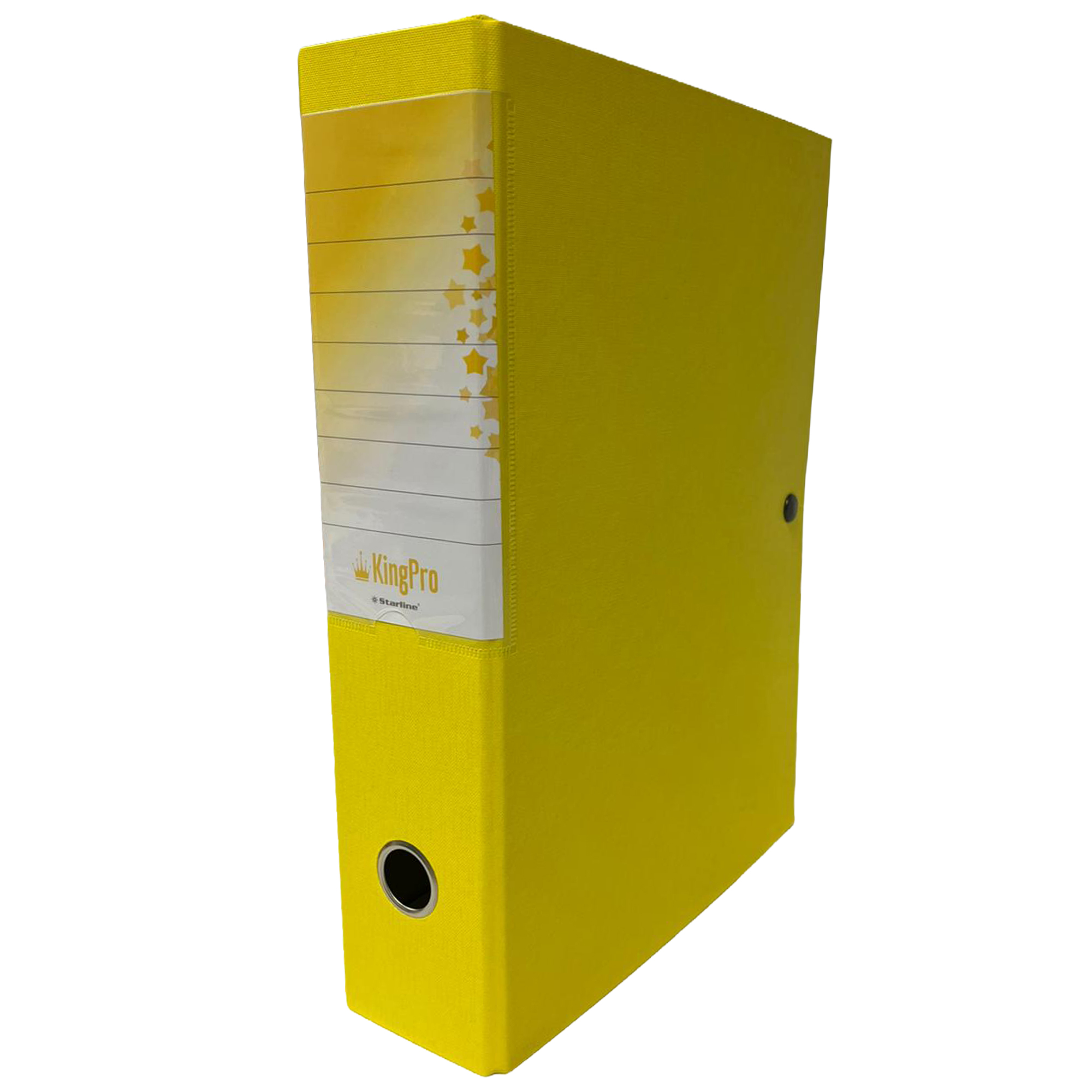 Scatola progetto KingPro - con portaetichetta - dorso 6 cm - giallo - Starline