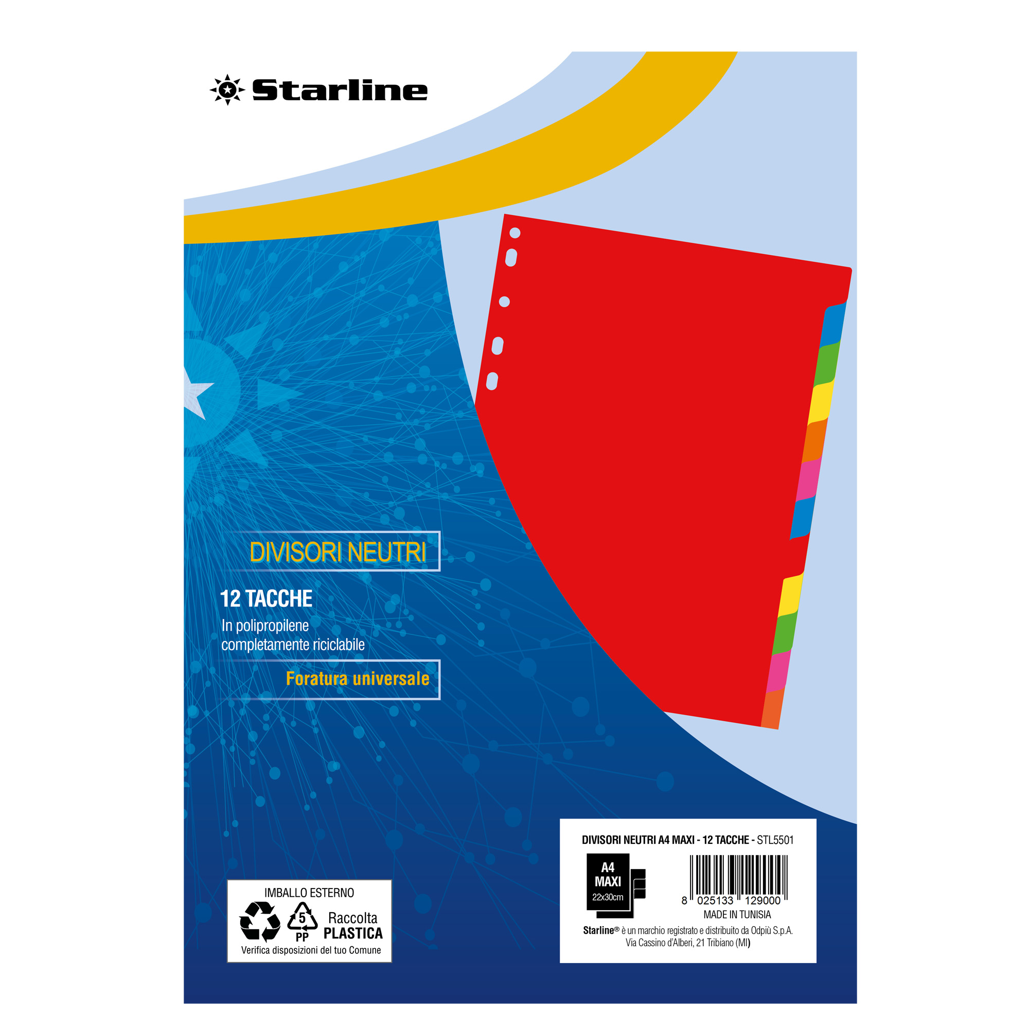 Divisori neutri 12 tacche - A4 Maxi - …