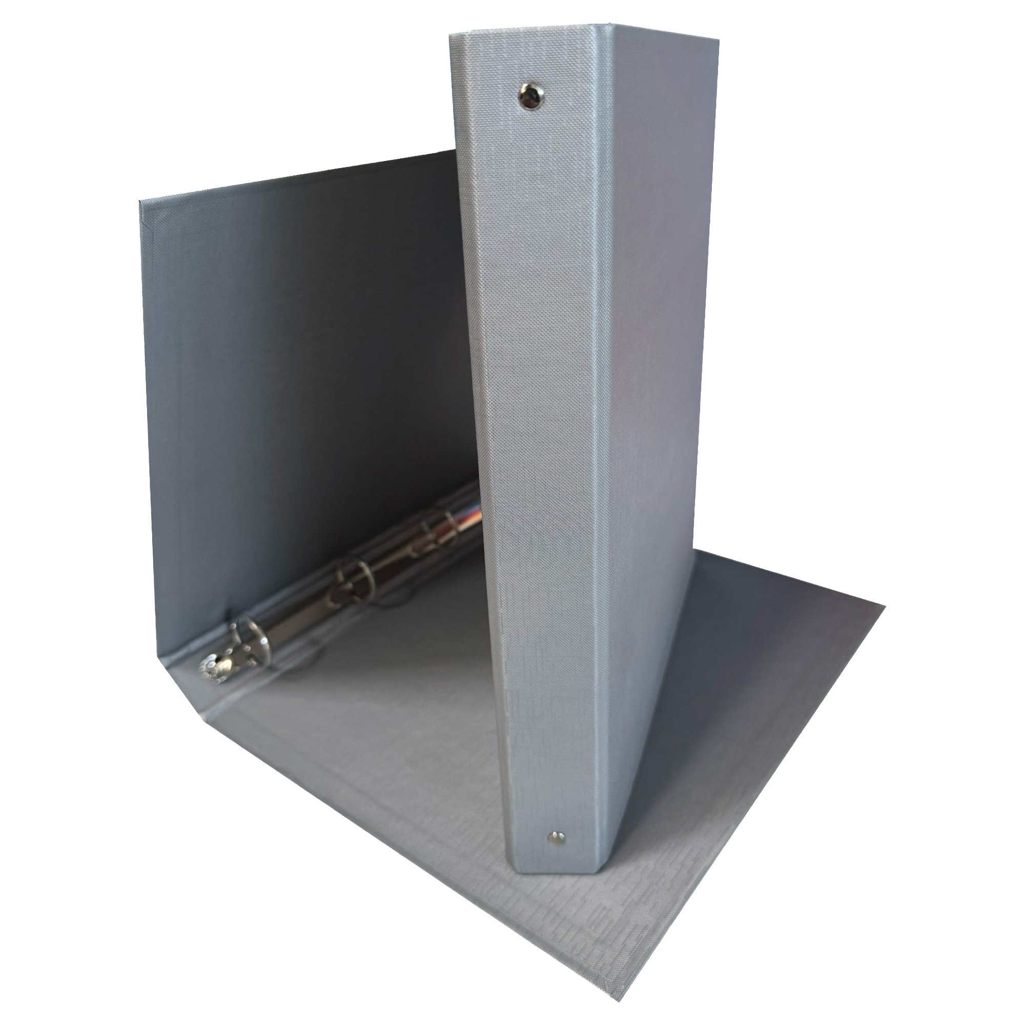 Raccoglitore King - 22 x 30 cm - 4 anelli tondi 30 mm - dorso 4 cm - rivestimento in PP - grigio - Starline