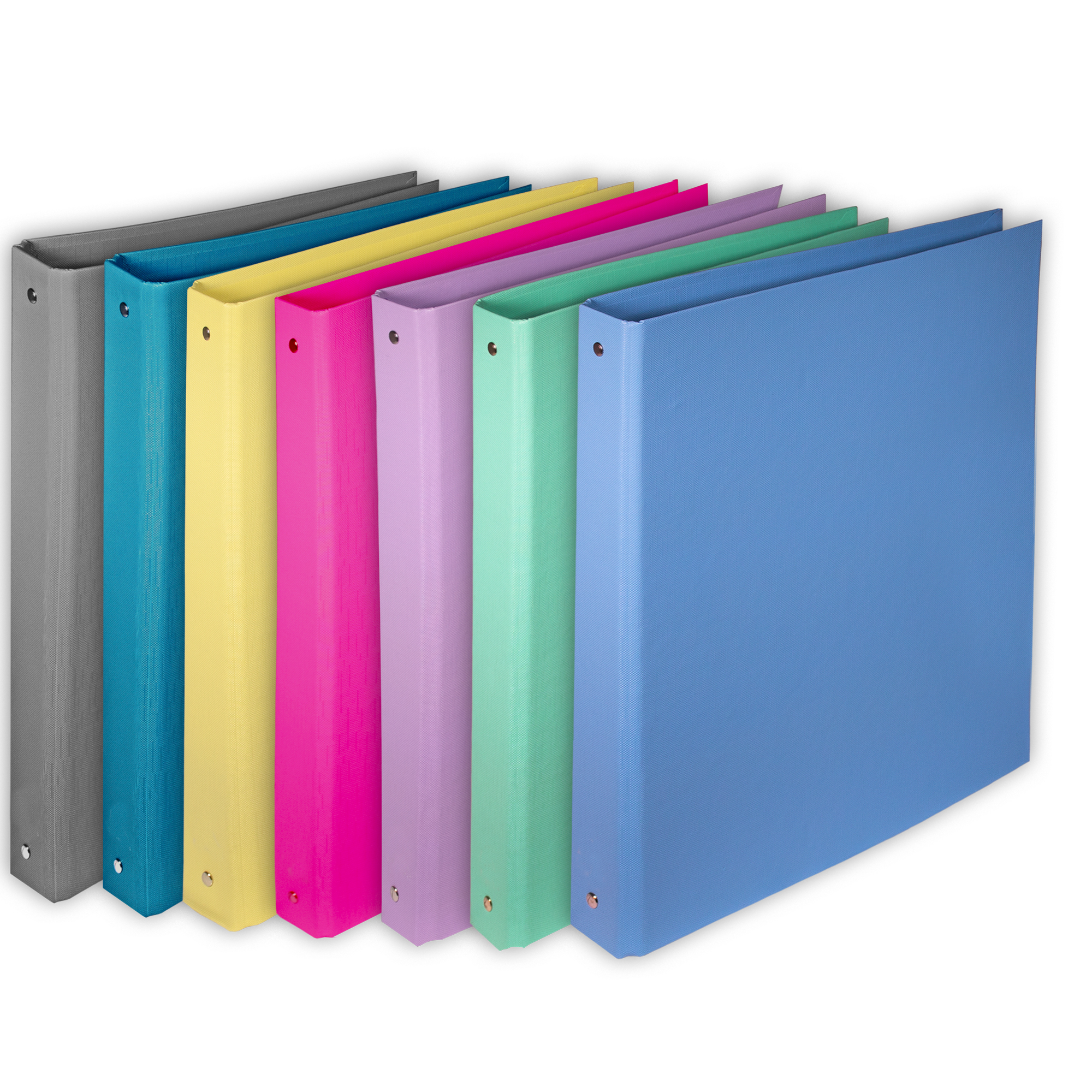 Raccoglitore KingBright - 22 x 30 cm - 4 anelli a R 30 mm - rivestito in PP - colori assortiti - Starline