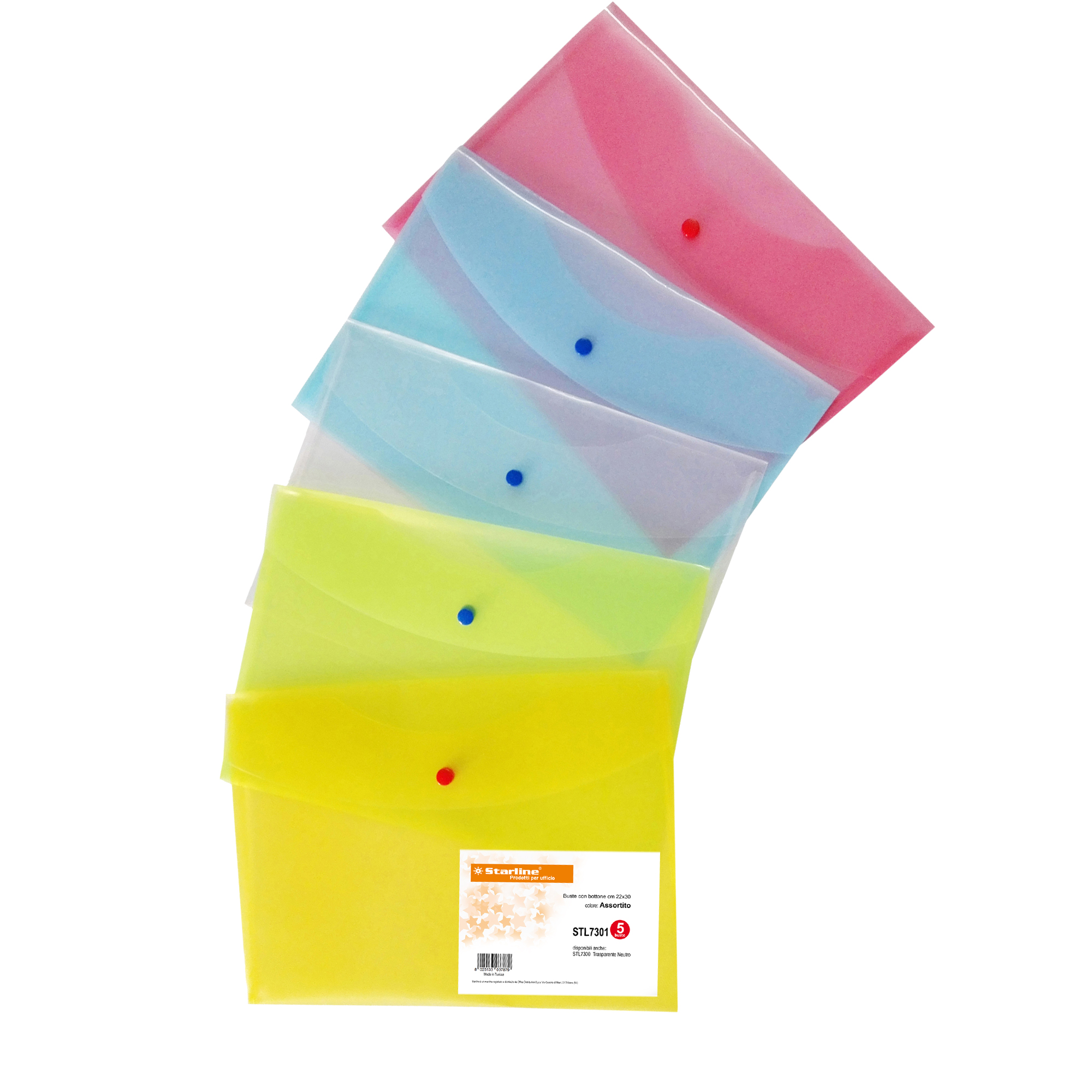 Busta con bottone - A4 - PP - …