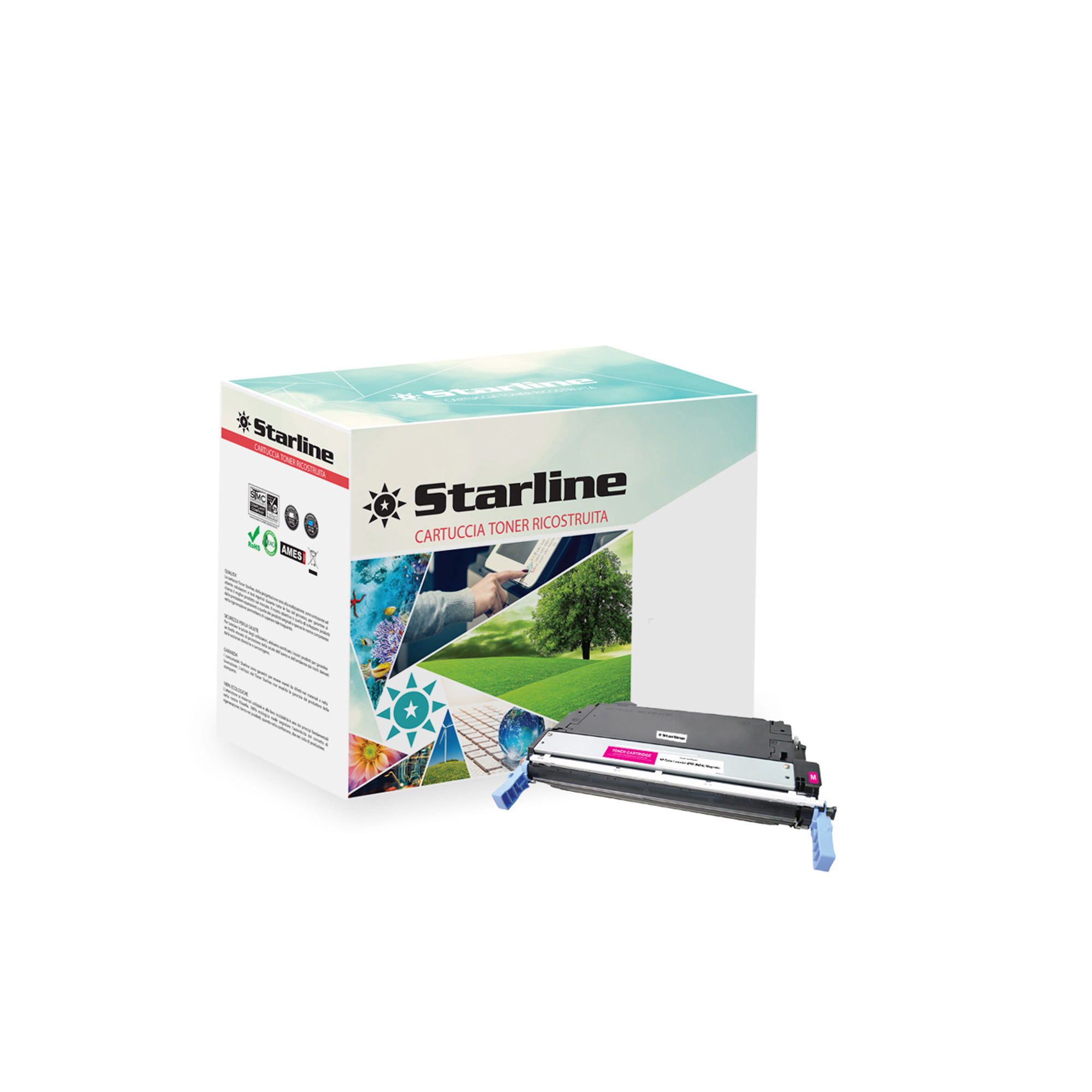 Starline - Toner Ricostruito - per HP 643A - Magenta - Q5953A - 10.000 pag