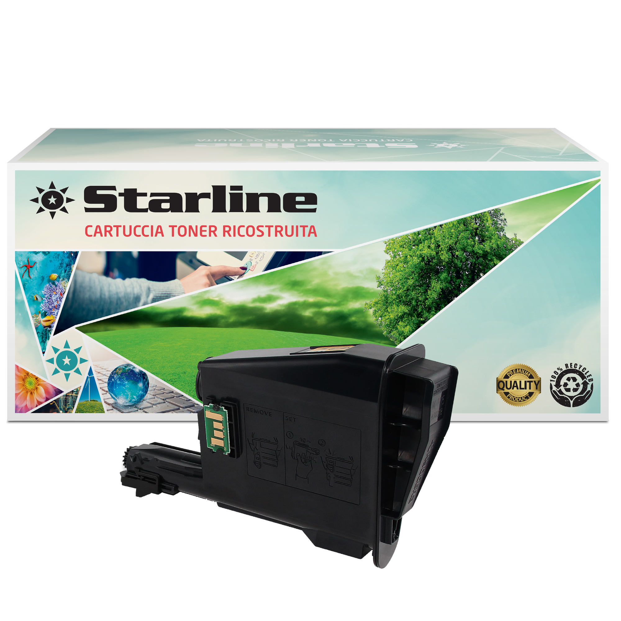 Starline - Toner Ricostruito - per Kyocera Mita …